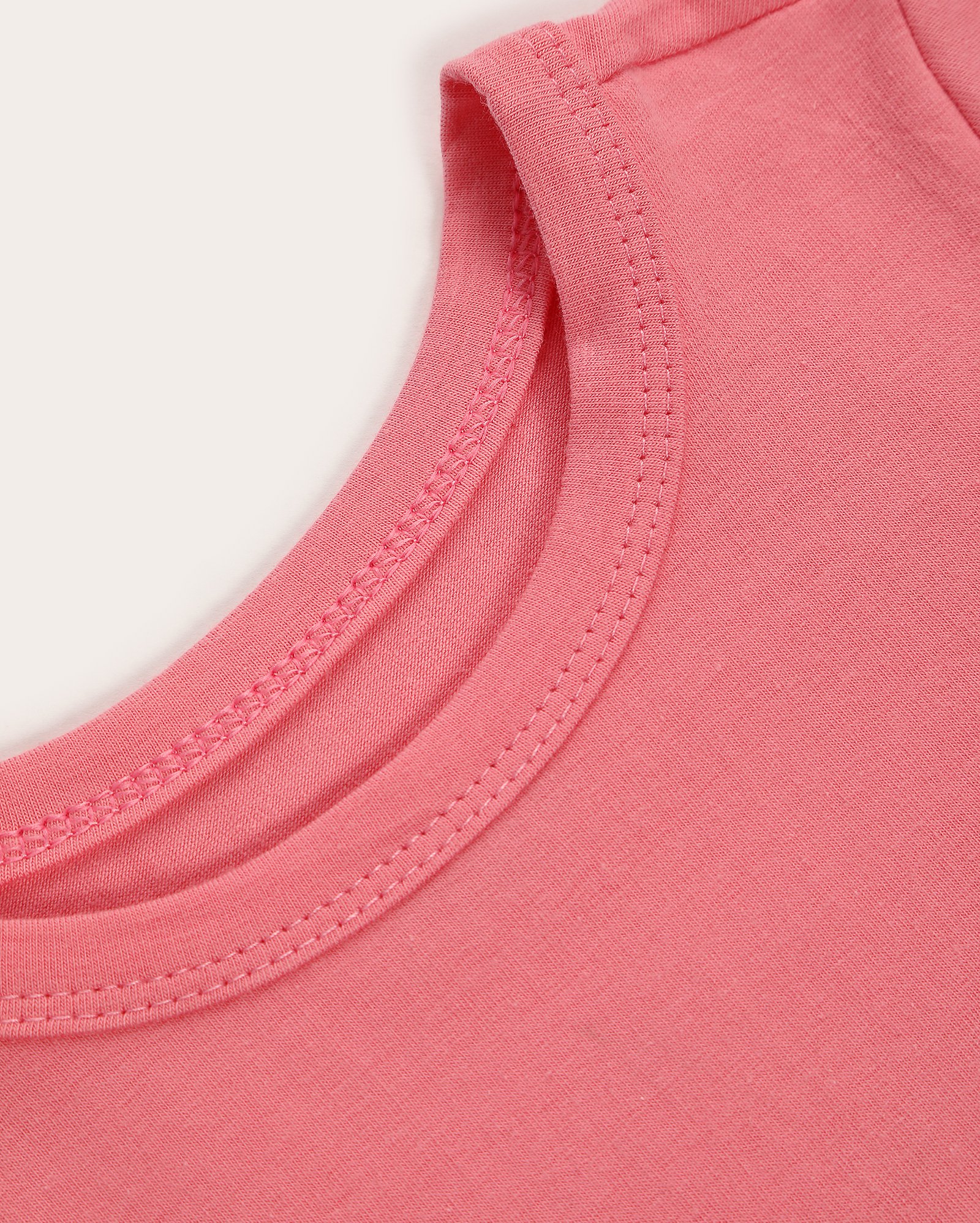 Blusa infantil manga curta 1-4A - Rosa