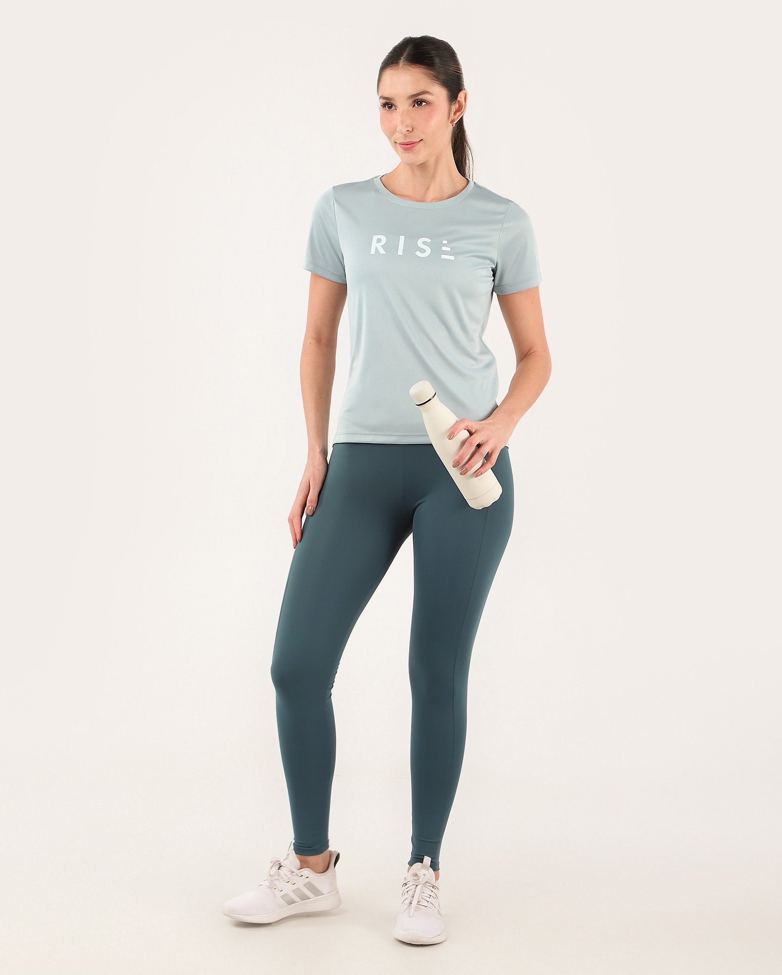 Camiseta esportiva feminina rise azul | BodyWork by Riachuelo