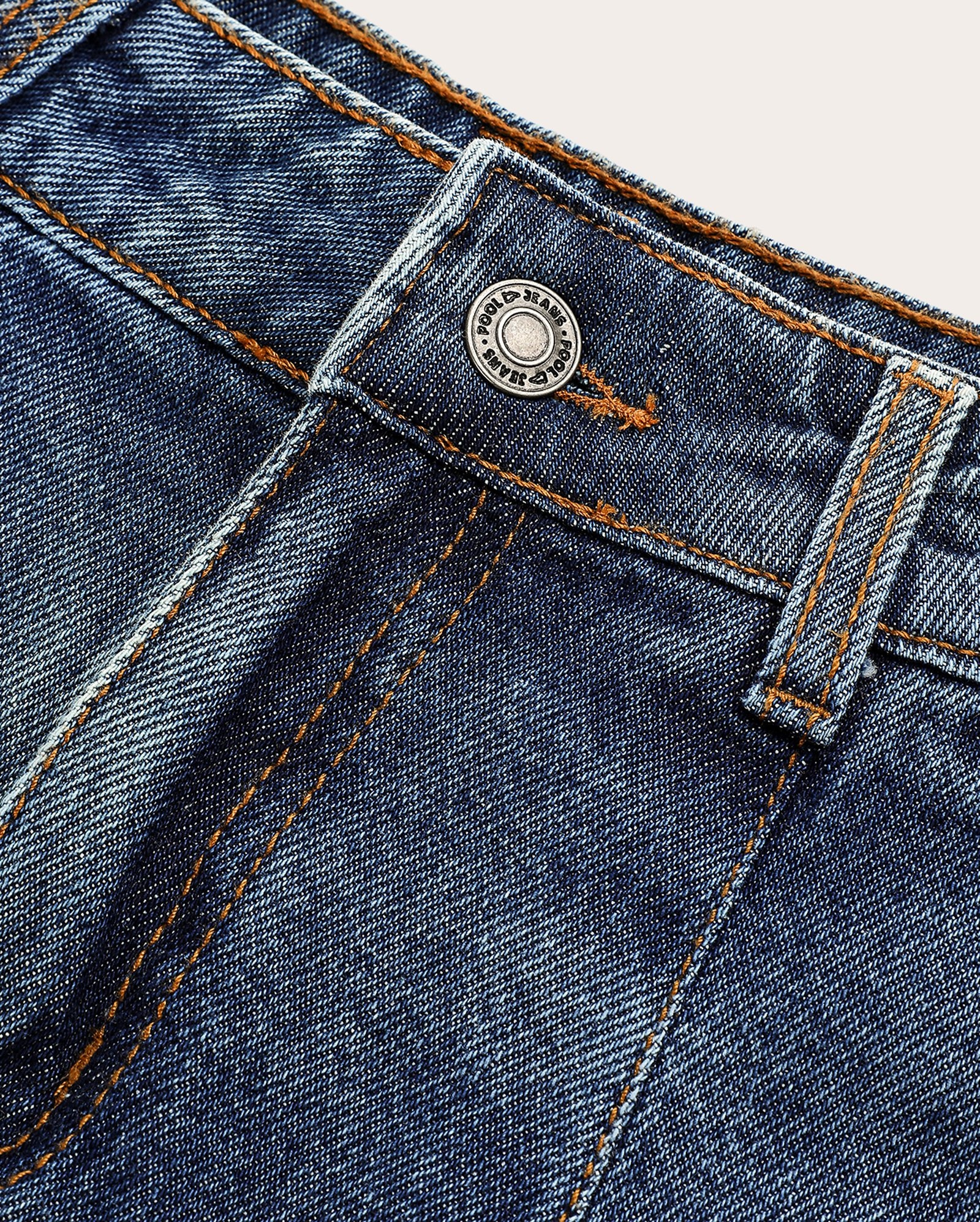 Short-saia jeans juvenil com pregas denim escuro | Pool