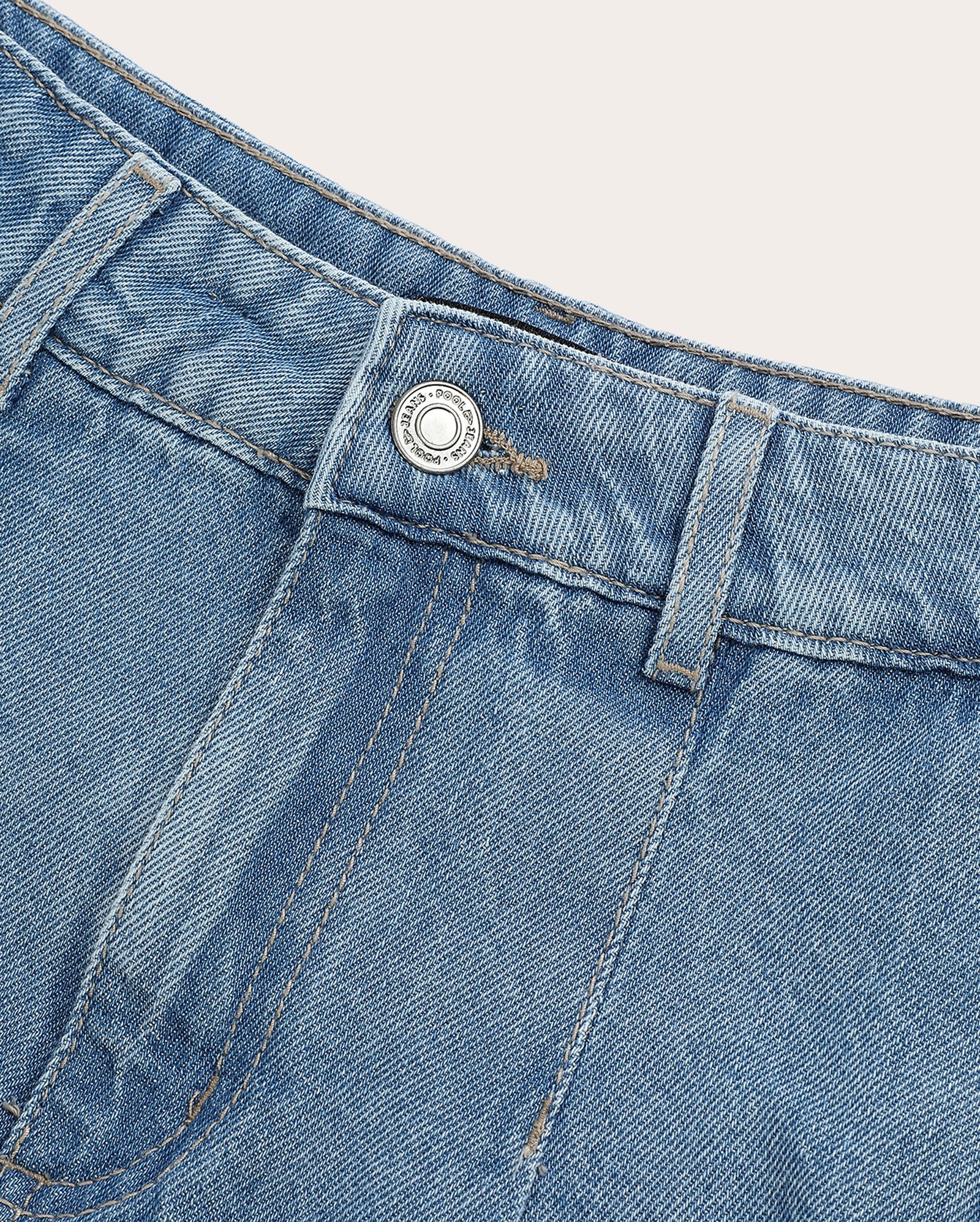 Short-saia jeans juvenil com pregas denim médio | Pool