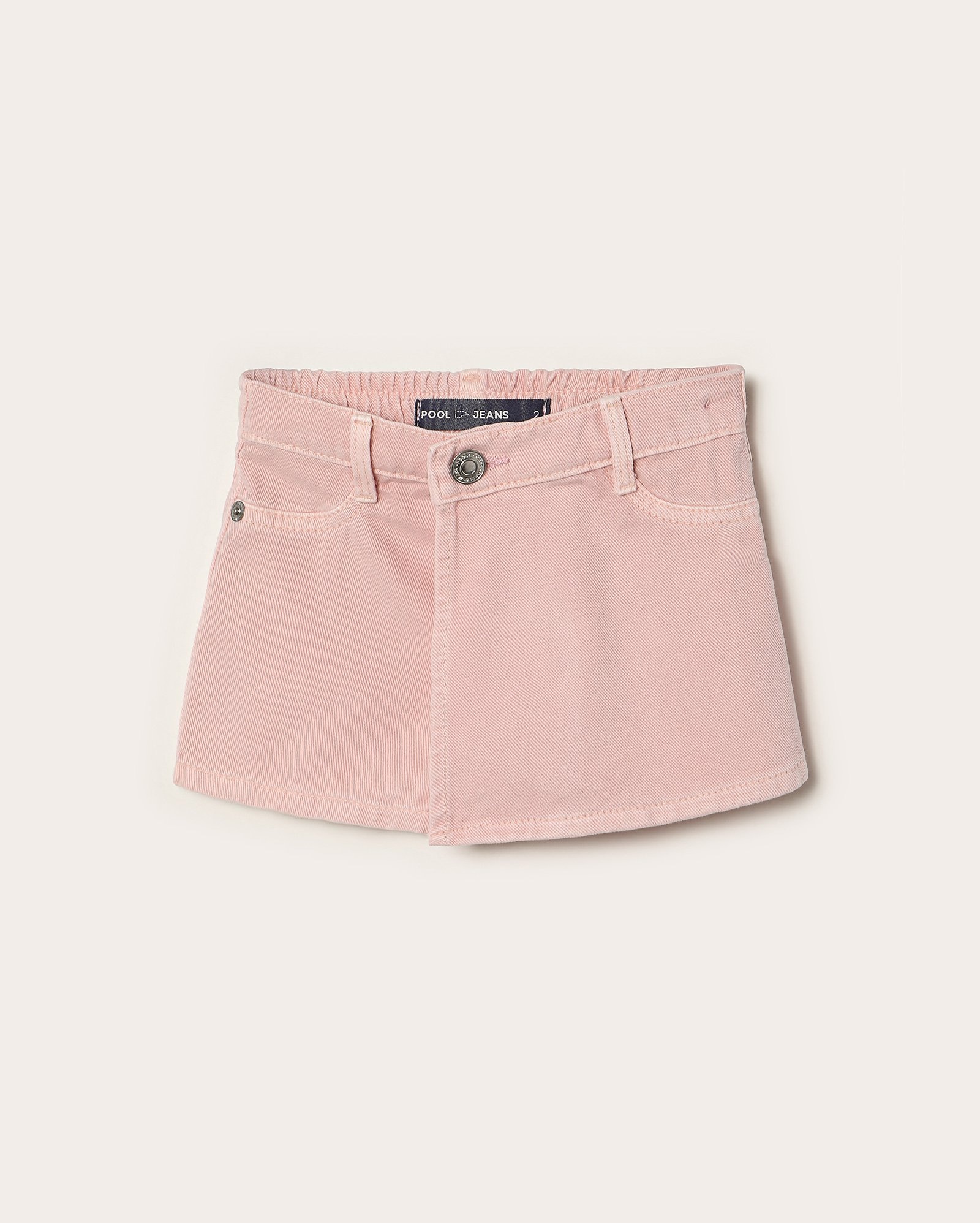 Short-saia infantil sarja 1-4A rosa | Pool Jeans