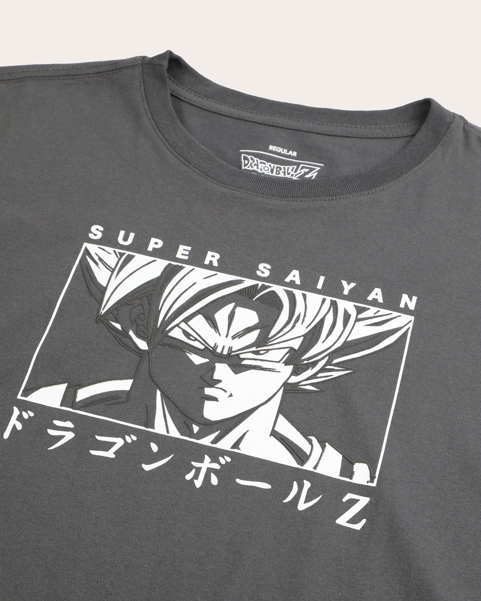 Camiseta juvenil super saiyan cinza | Dragon Ball Z