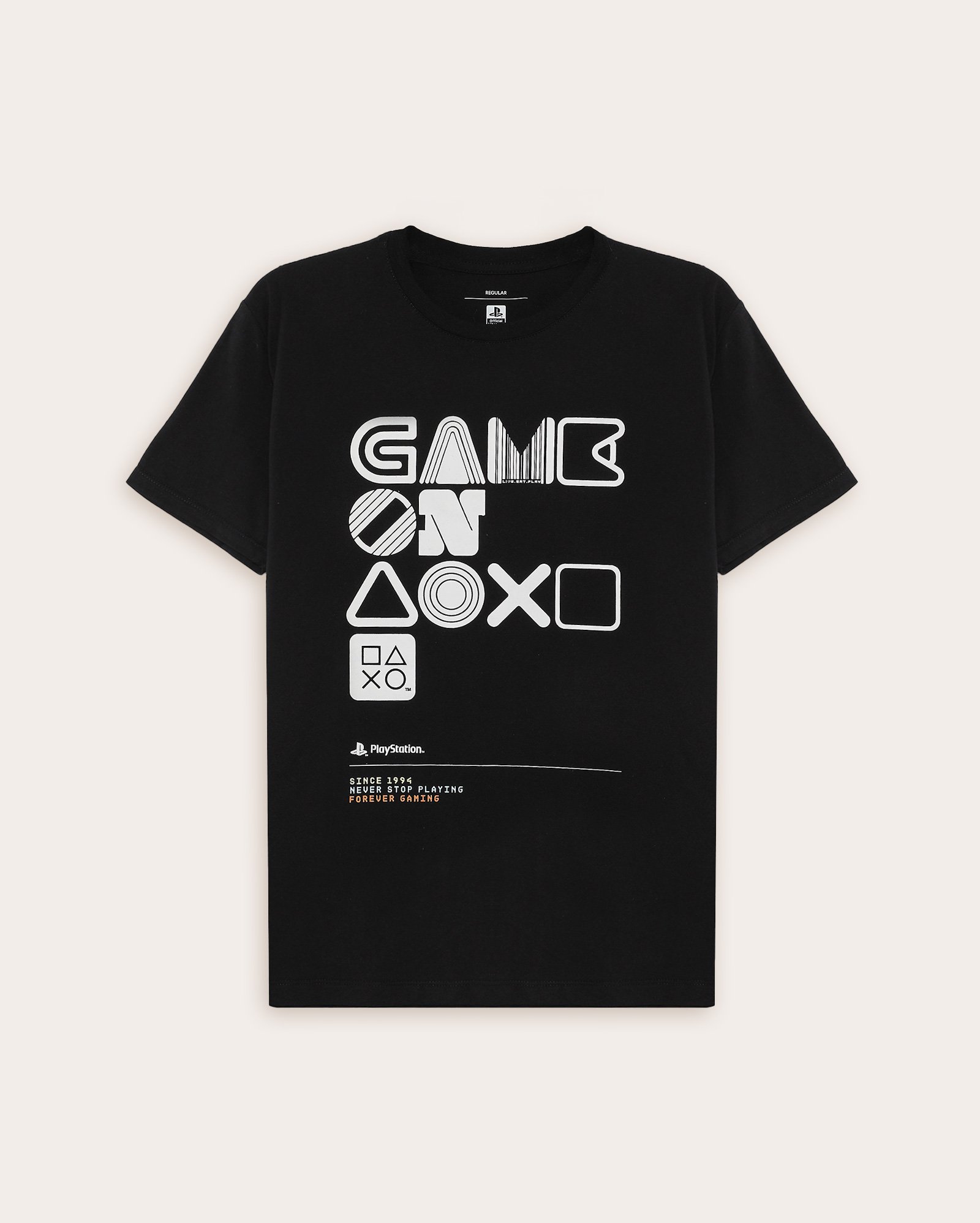 Riachuelo | Camiseta juvenil PlayStation Game On - preta | Sony