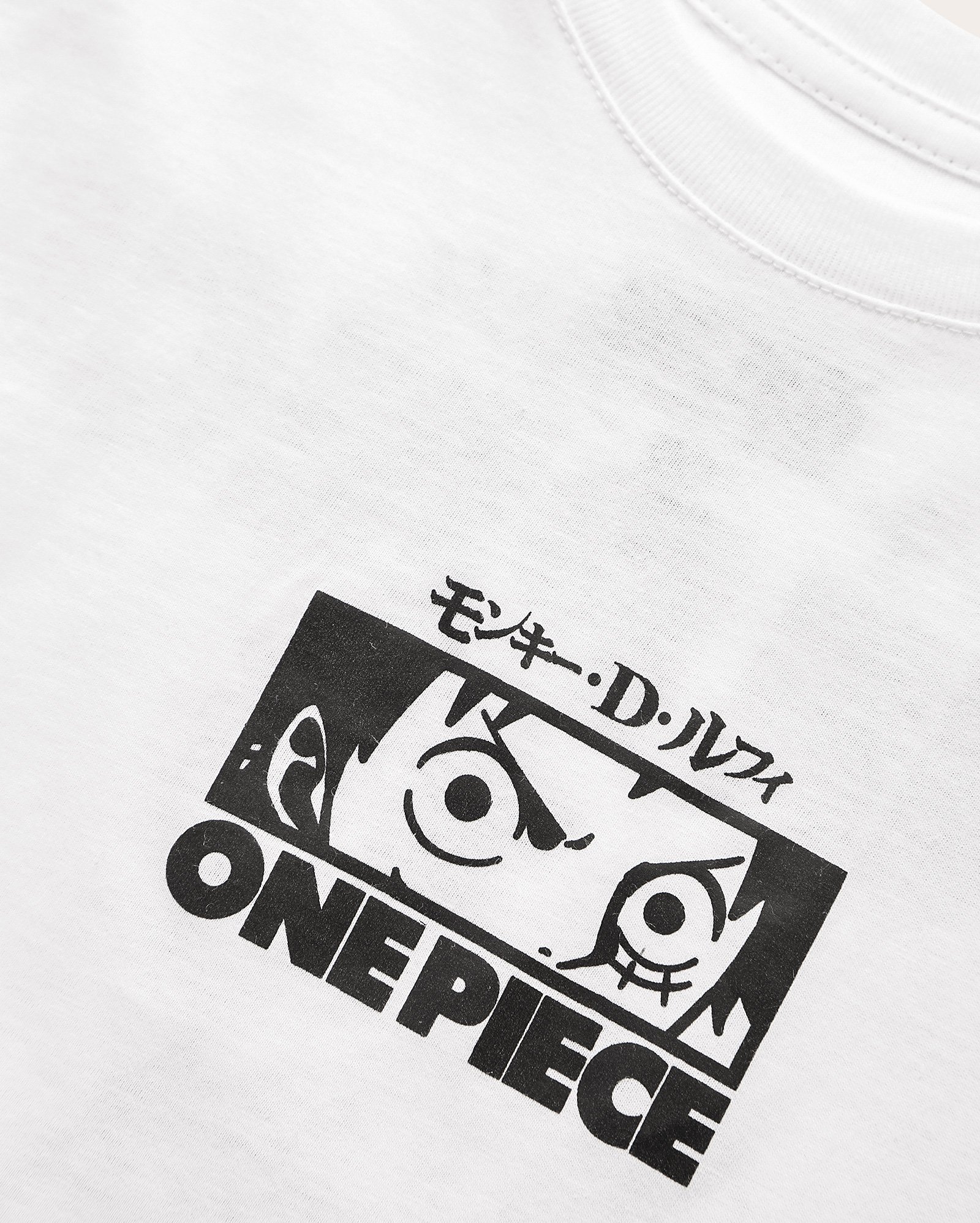 Camiseta infantil oversized anime  6-10A - branca | One Piece