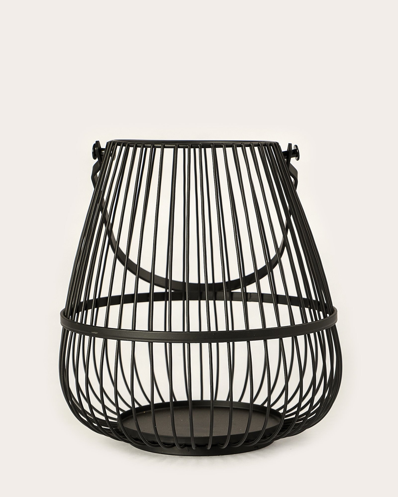 Porta vela estilo lanterna - preto | Casa Riachuelo