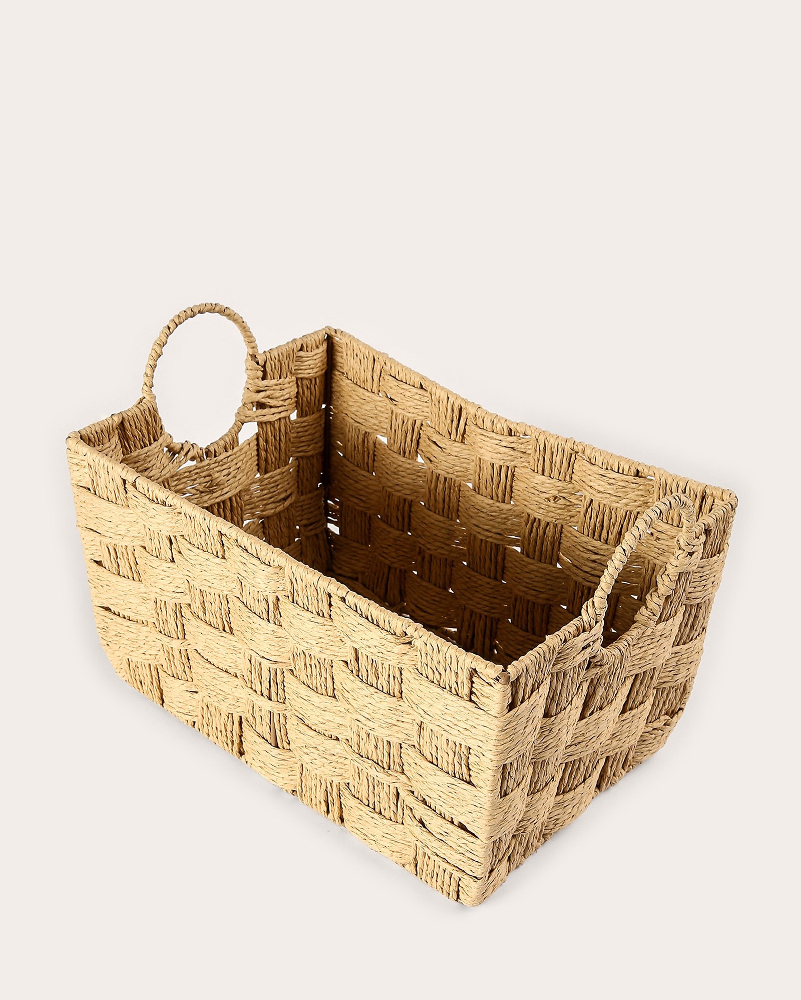 Cesto organizador G Ropes 24x36x25cm bege | Casa Riachuelo