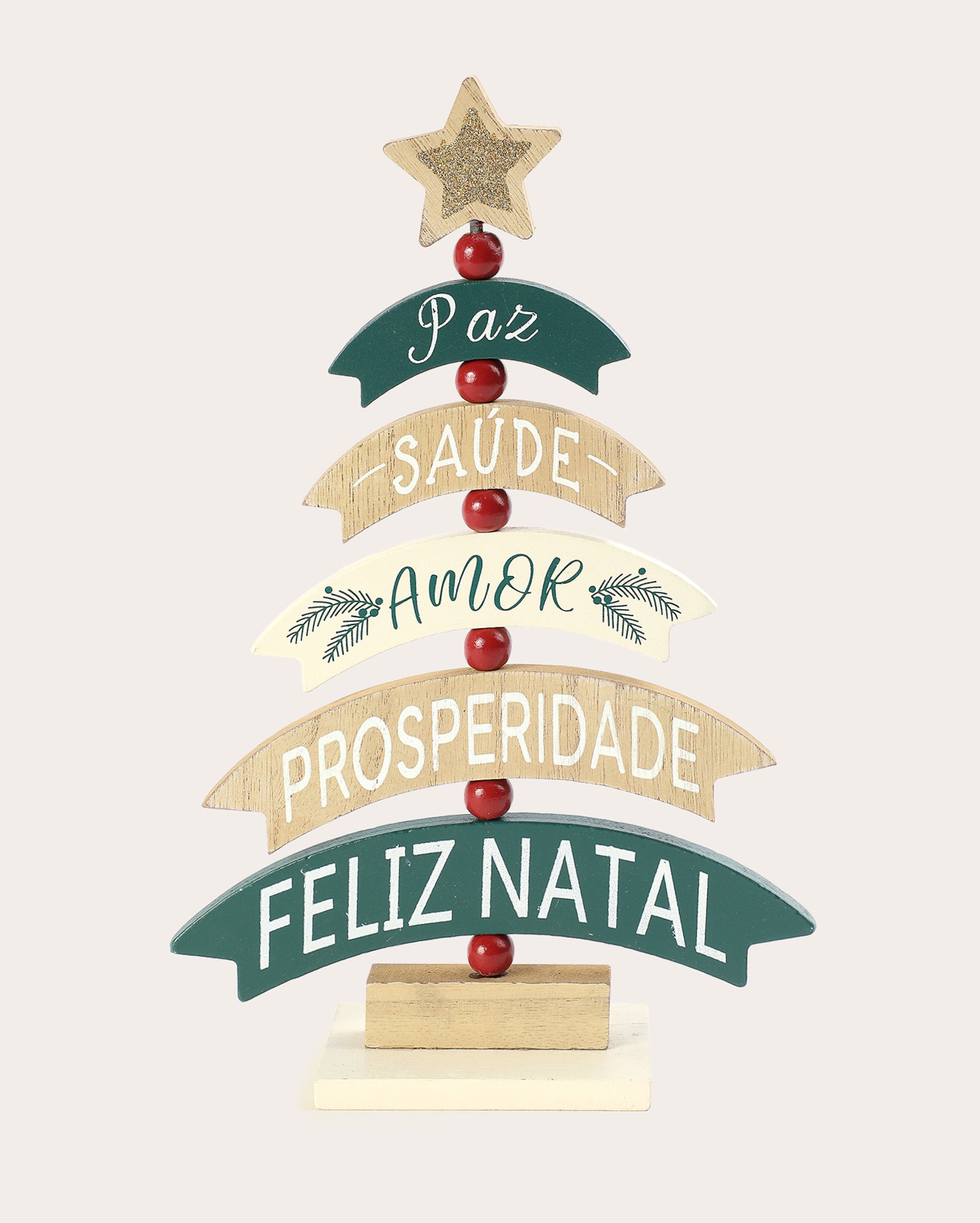 Árvore decorativa natalina em lettering - multicor | Casa Riachuelo