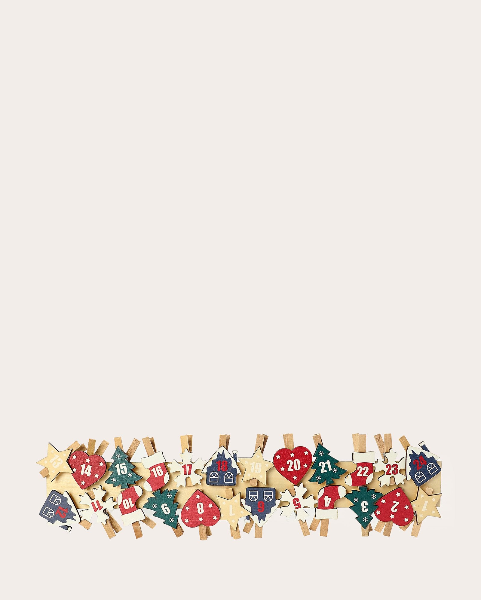 Cordão decorativo calendário natalino - multicor | Casa Riachuelo