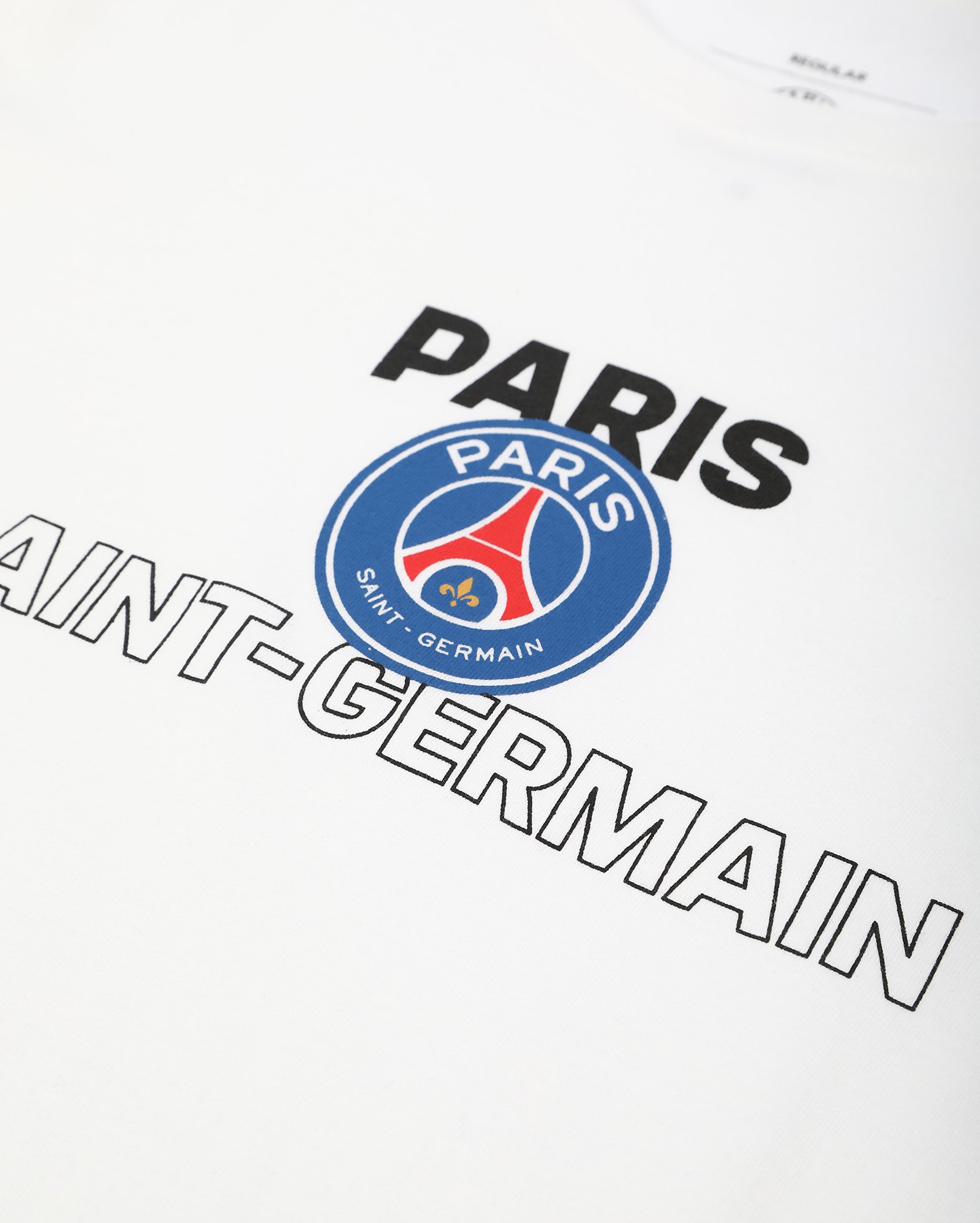 Camiseta juvenil futebol Paris Saint-Germain escudo branca