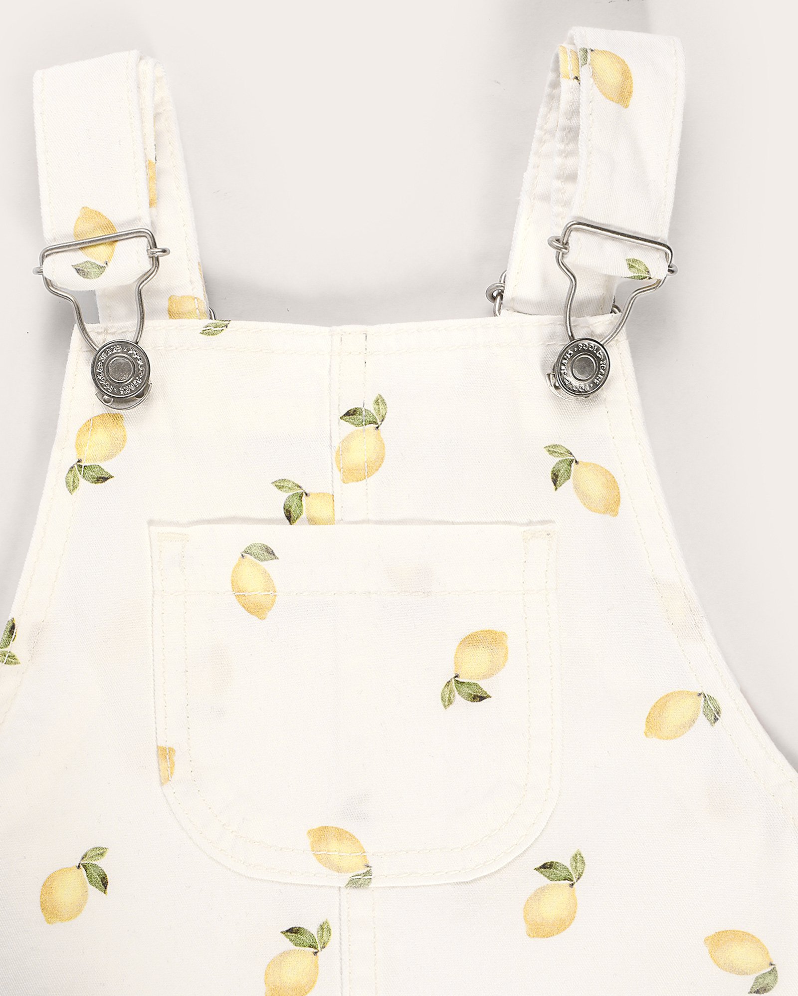 Salopete sarja infantil limões estampados 4-10A off-white