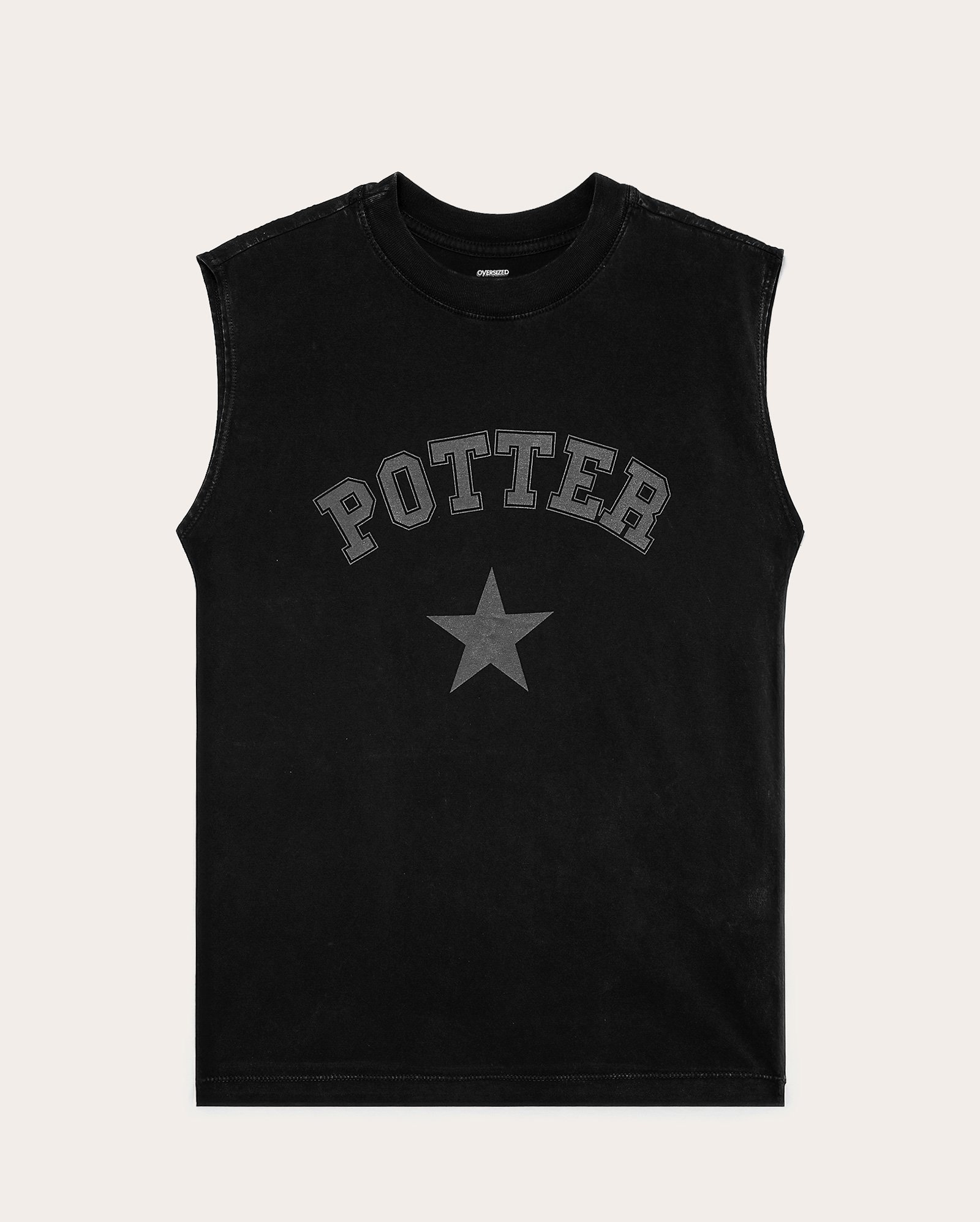 Regata juvenil oversized Potter estonada preta | DC Comics