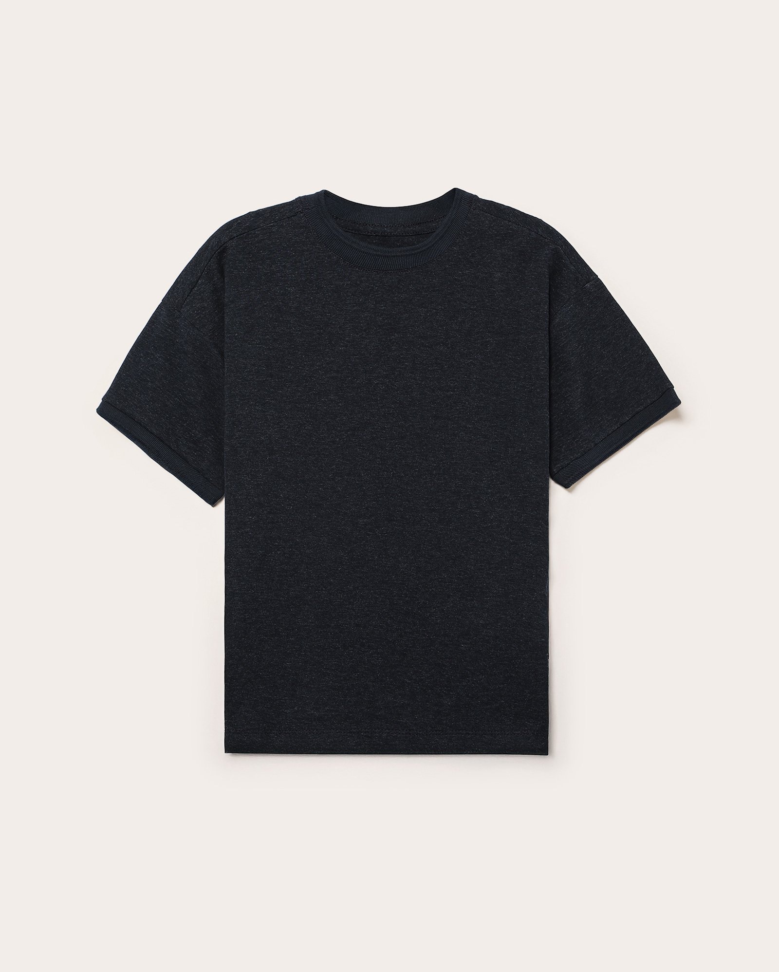 Camiseta infantil oversized mescla 4-10A azul