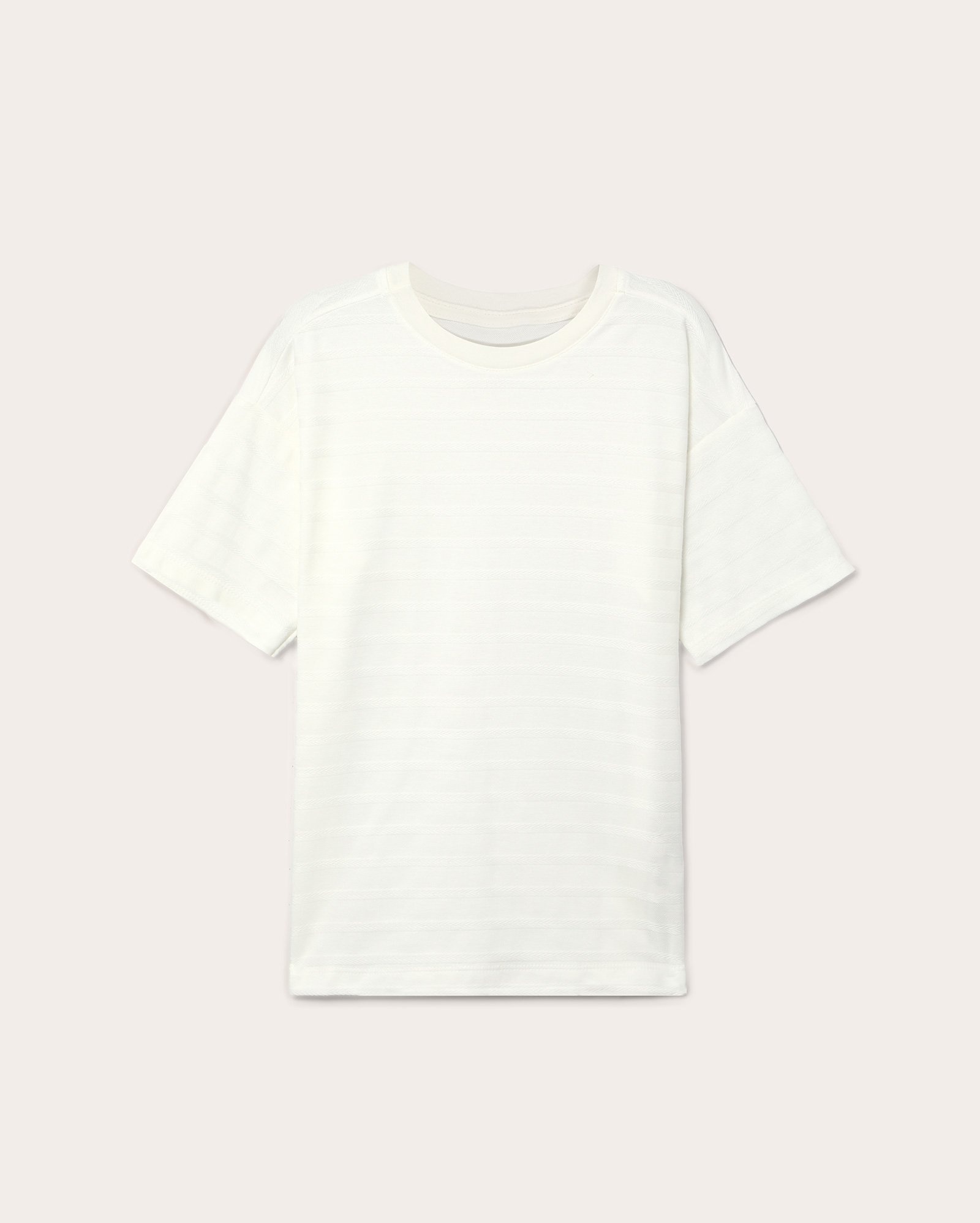 Camiseta infantil oversized texturizada 4-10A branca