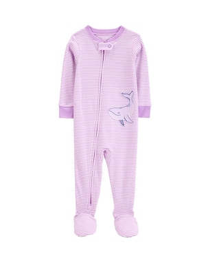 Macacão pijama bebê pézinhos baleia lilás | Carter's