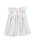 Vestido bebê evasê listrado com calcinha multicor | Carter's