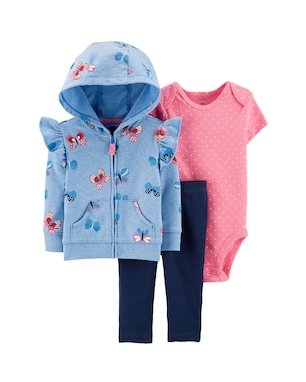 Conjunto longo bebê 3 peças borboletas multicor | Carter's
