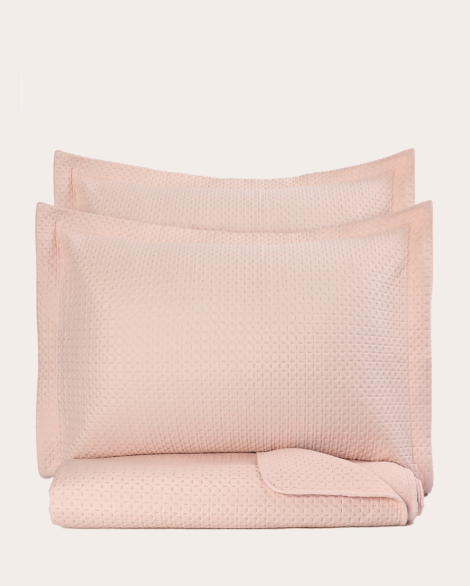 Kit colcha Boutis dupla face - QUEEN Rosa Claro | Casa Riachuelo