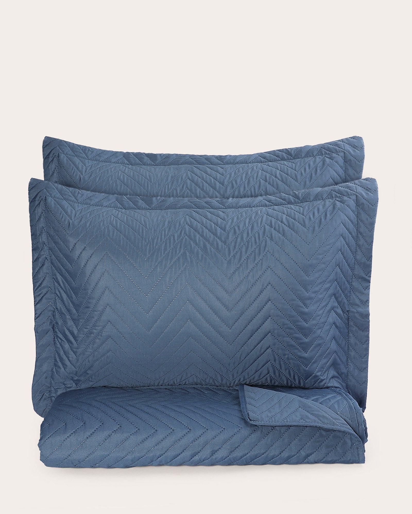 Kit colcha Boutis dupla face - QUEEN Azul Escuro | Casa Riachuelo
