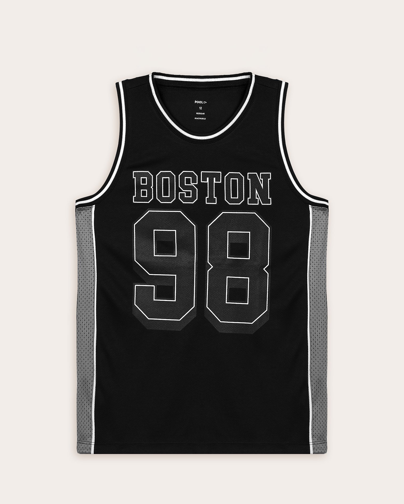 Regata juvenil regular basquete Boston 98 preta