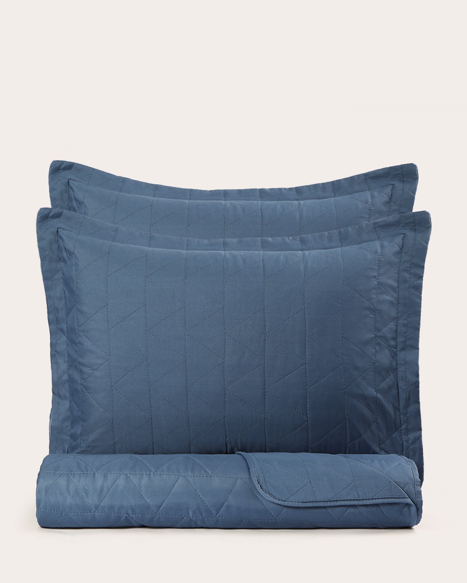 Kit colcha casal 3 peças Boutis azul | Casa Riachuelo