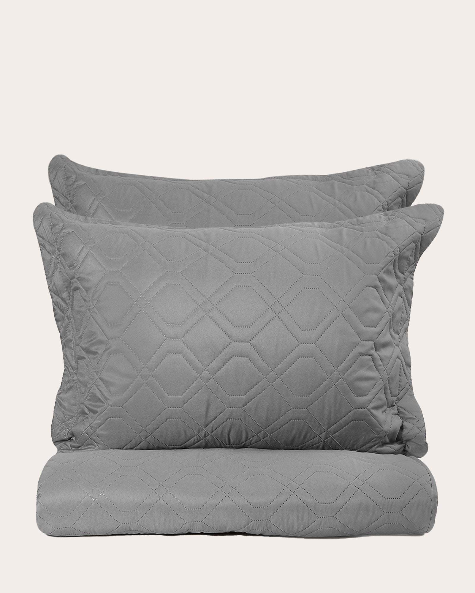 Kit colcha Boutis dupla face - CASAL Cinza | Casa Riachuelo