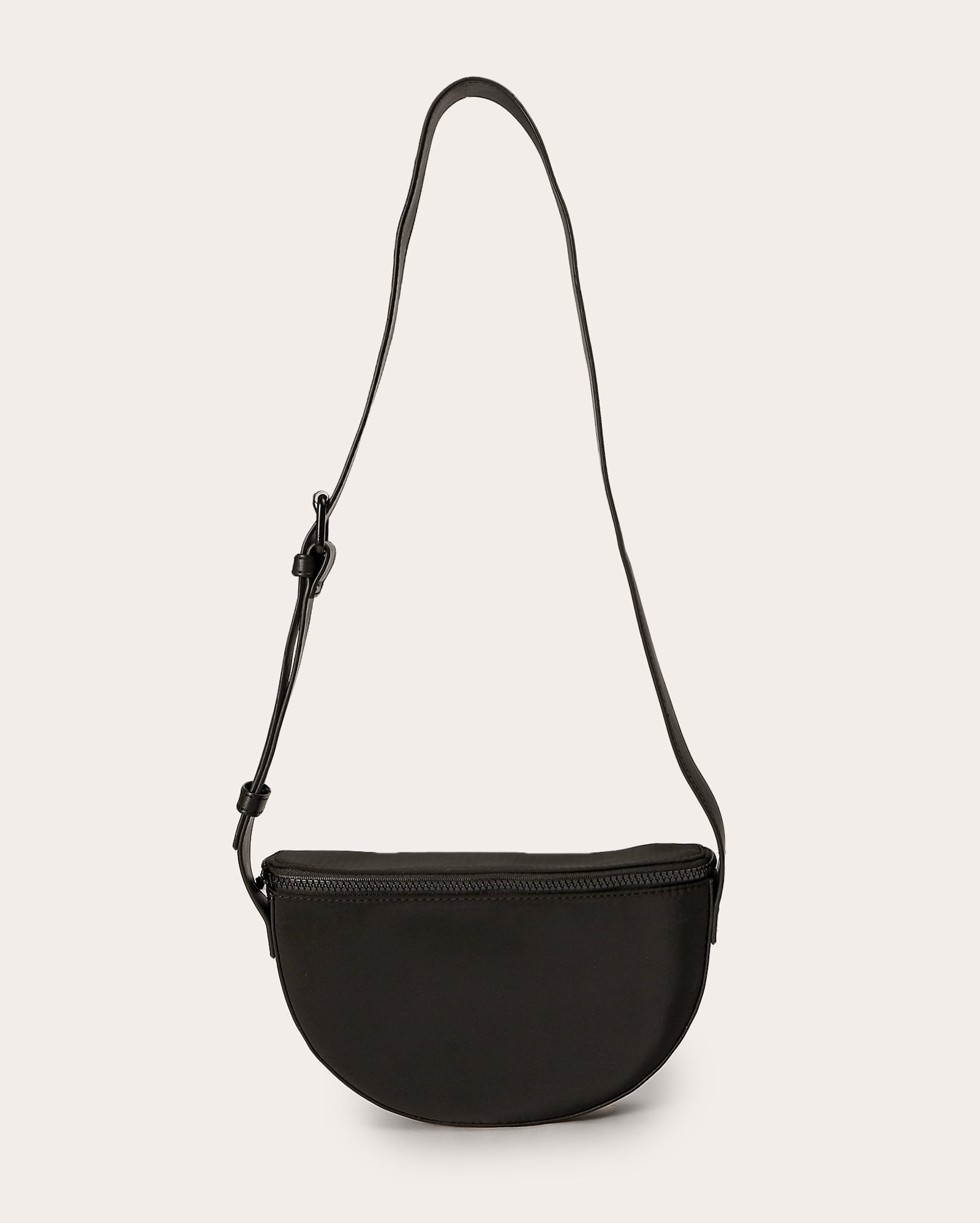 Bolsa masculina transversal alça fivela preta