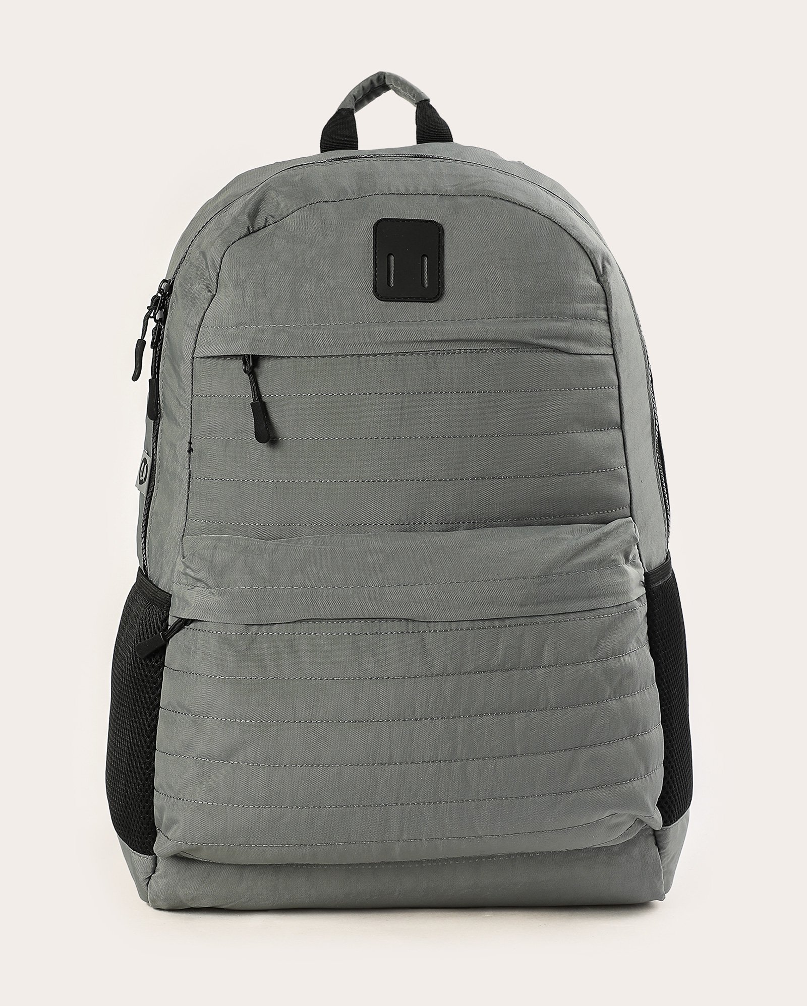 Mochila masculina 2 bolsos matelada - Cinza | Clio Style