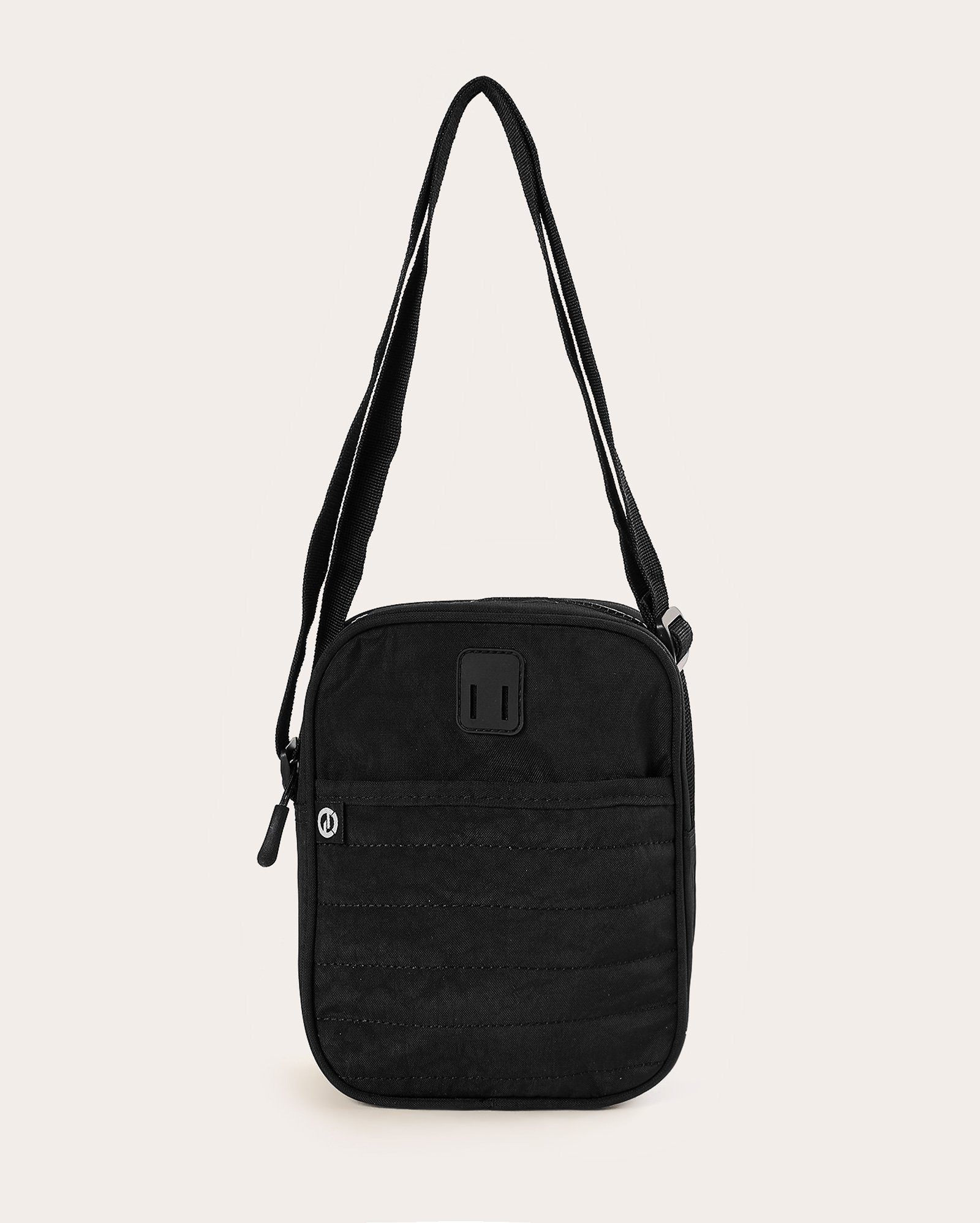 Bolsa masculina transversal com alça regulável - Preto | Clio Style