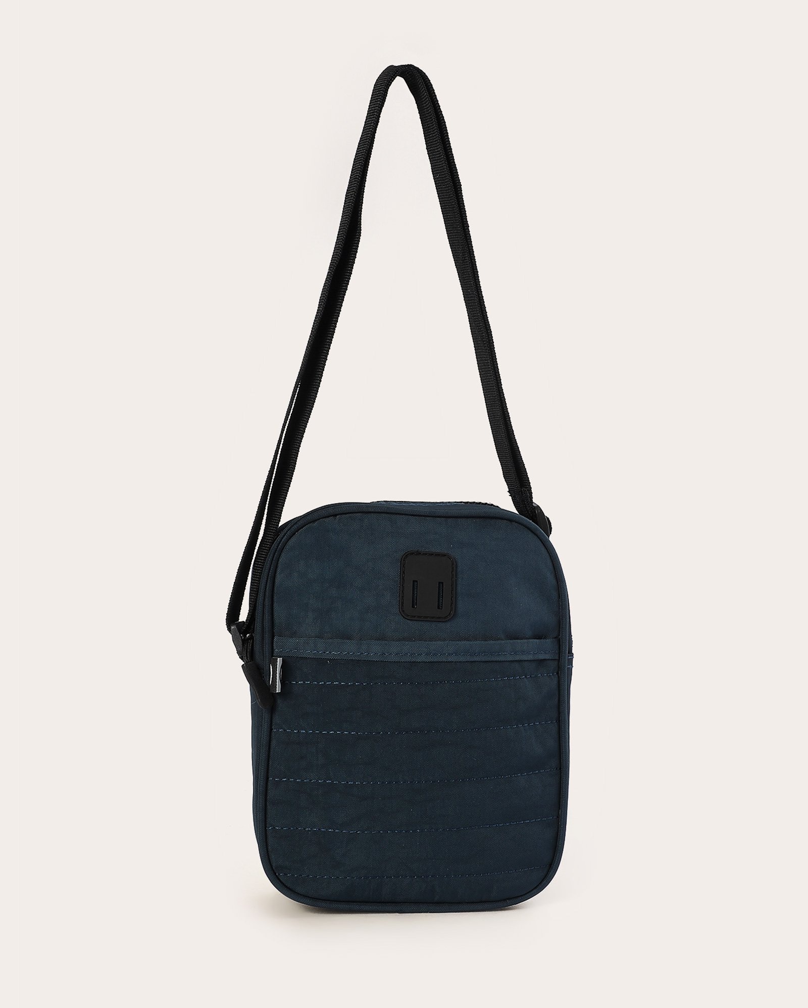 Bolsa masculina transversal com alça regulável - Azul Mescla | Clio Style