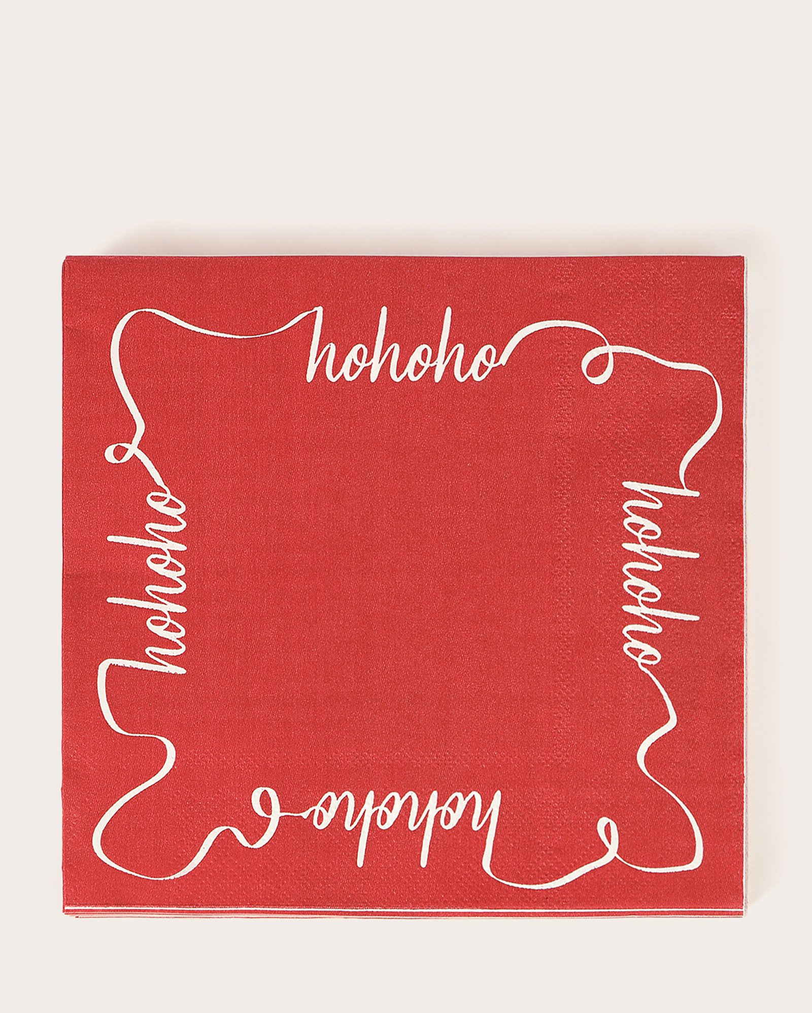 Kit guardanapos de papel 20 unidades hohoho vermelho | Casa Riachuelo