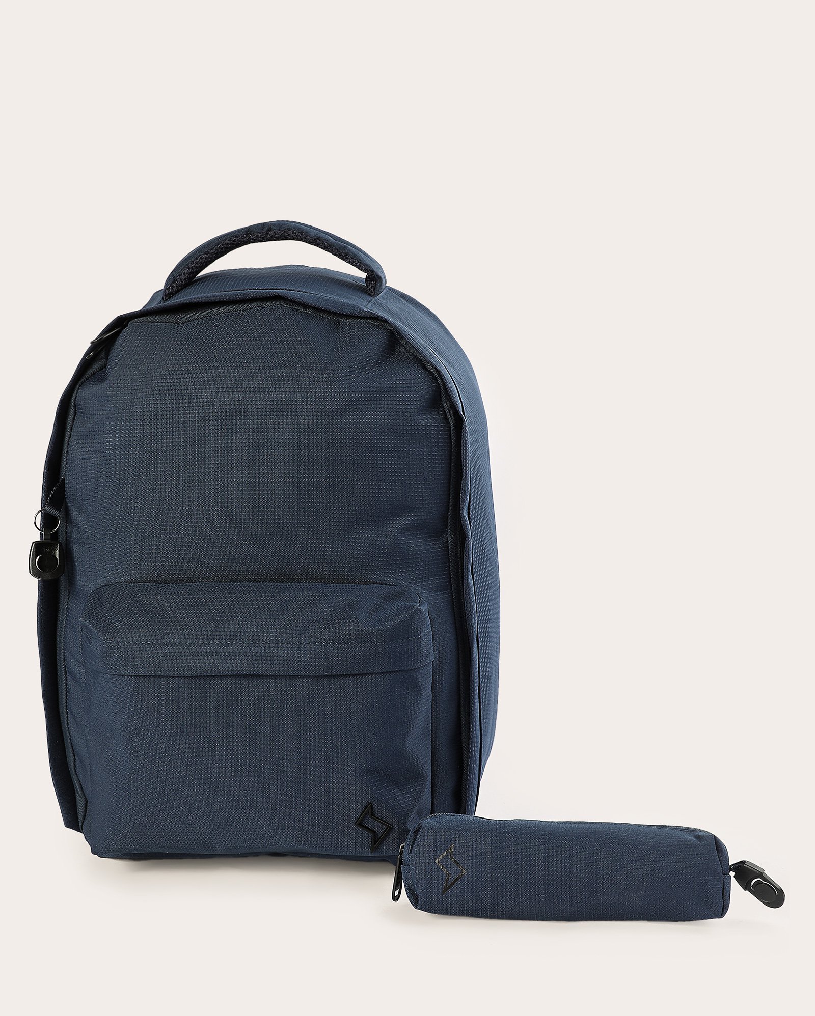 Mochila masculina texturizada com bolso - Azul | Clio Style