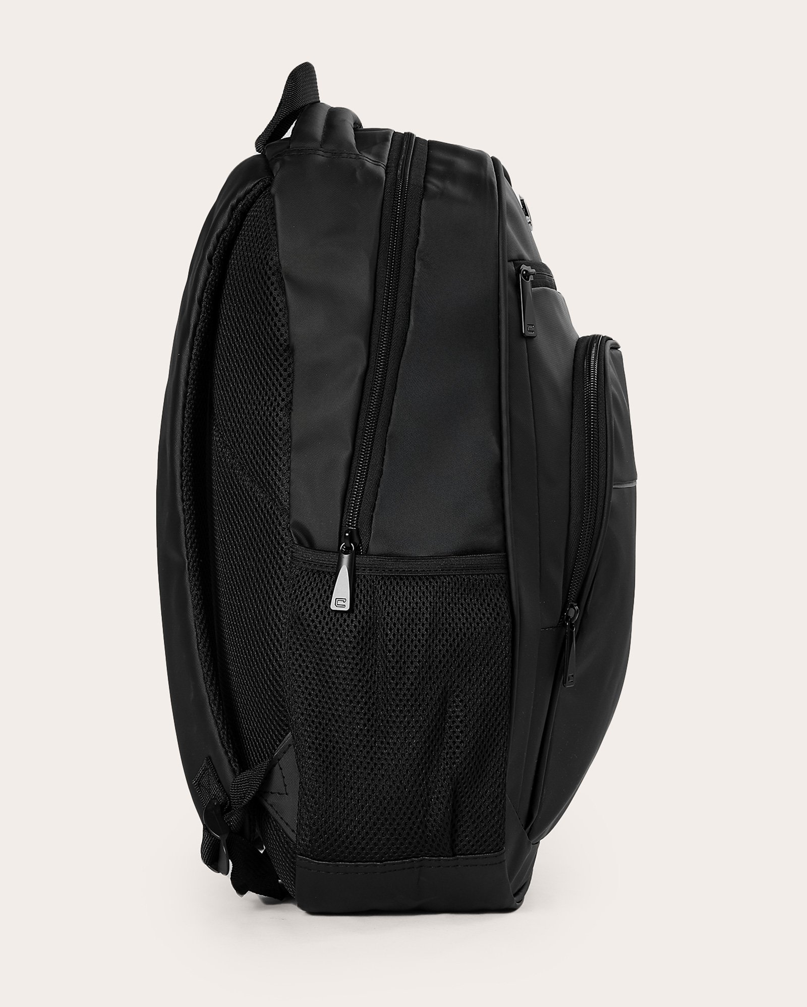 Mochila masculina com 2 bolsos frontais - preta | Clio Style