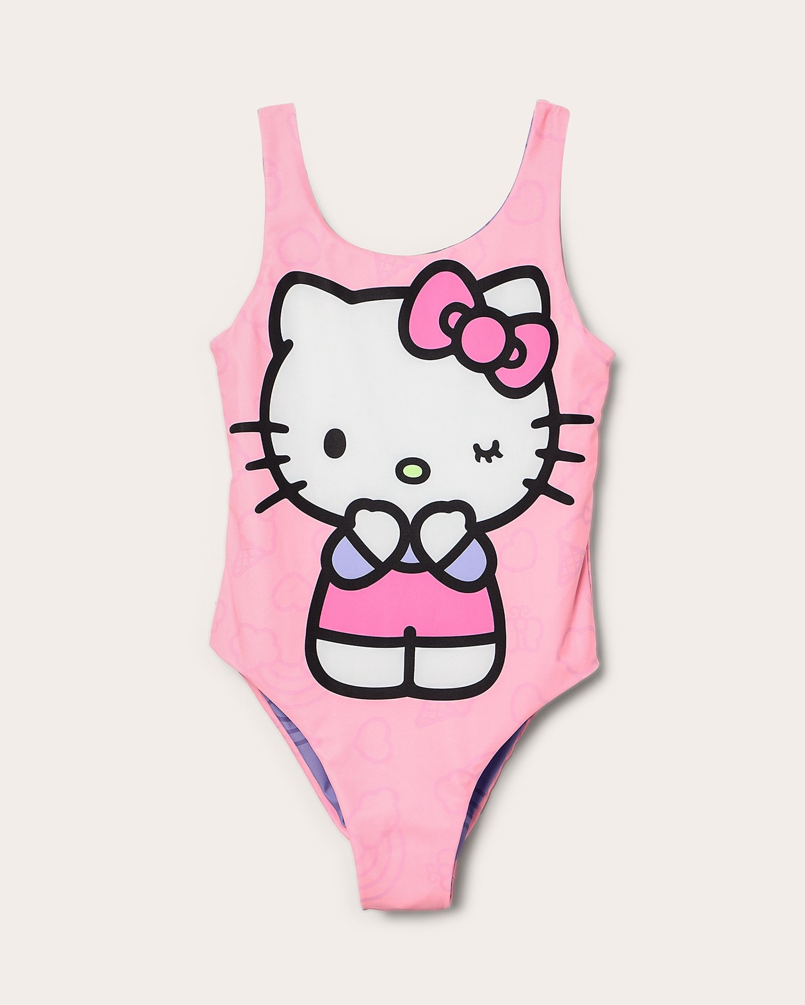 Maiô infantil dupla face Hello Kitty 4-12A multicor - Multicor | Sanrio
