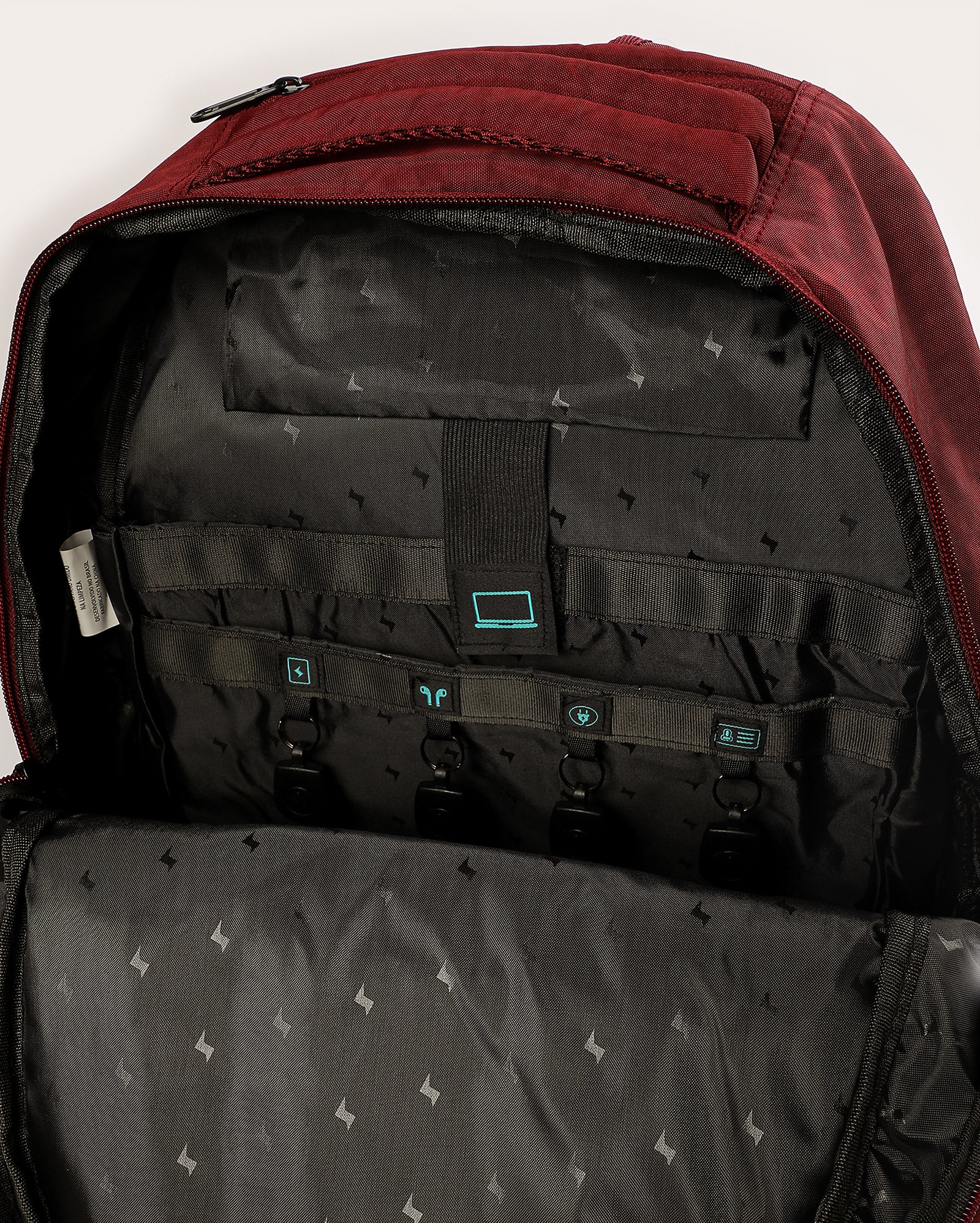Mochila feminina Hay Up texturizada com estojo - Vermelho Escuro | Clio Style