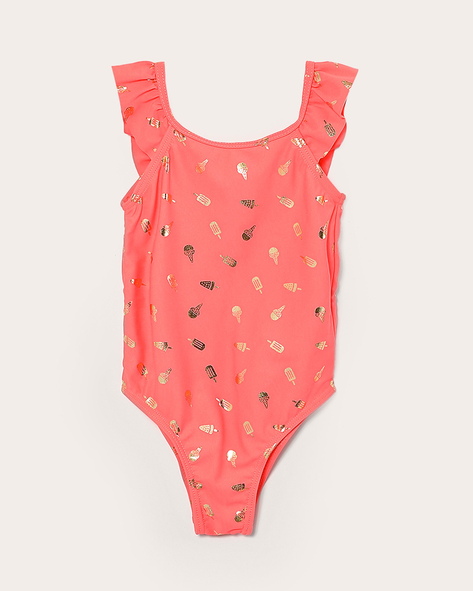 Maiô infantil sorvete metalizado 1-4A laranja | Accessori