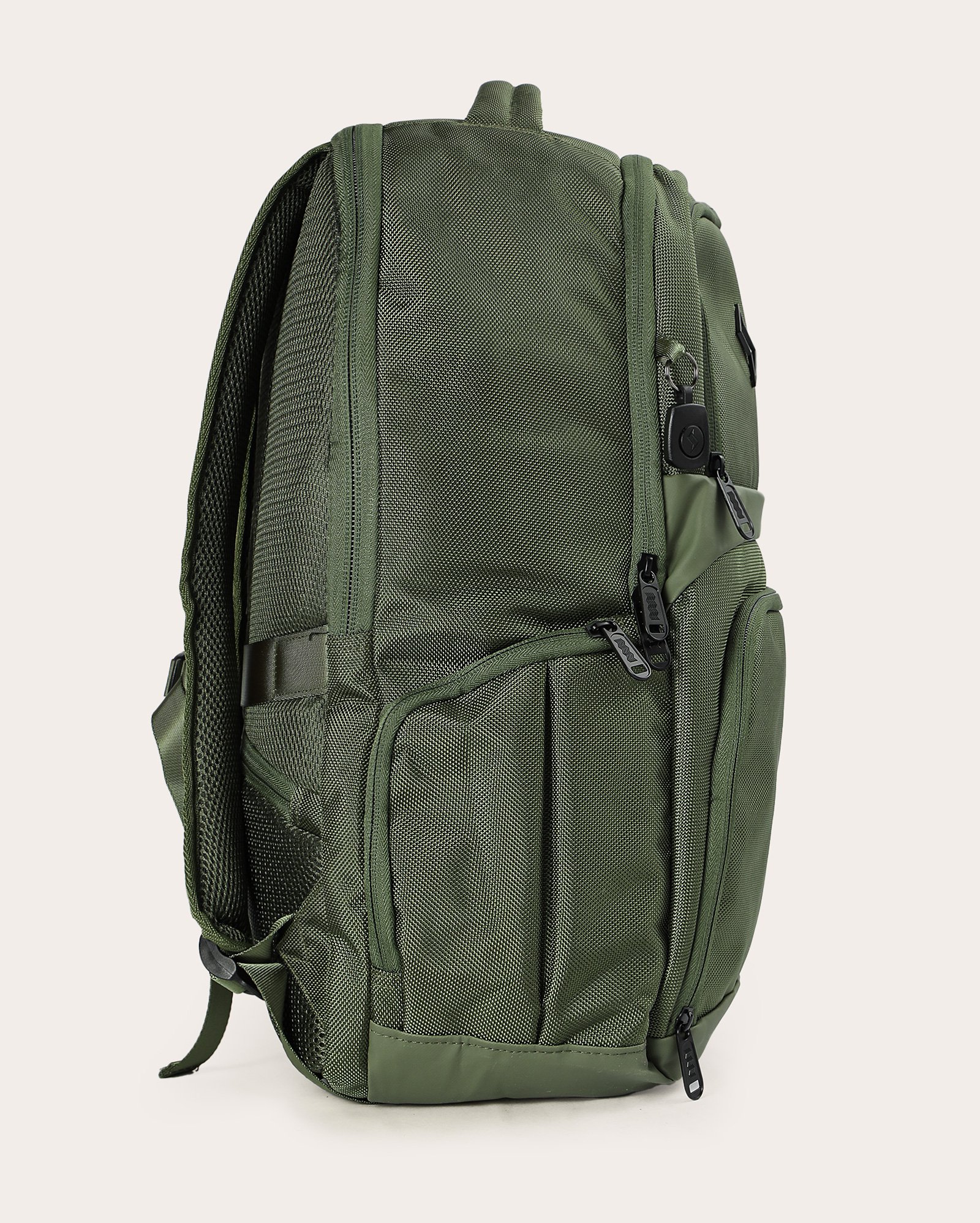 Mochila feminina Hay Up texturizada com estojo - Verde Musgo | Clio Style