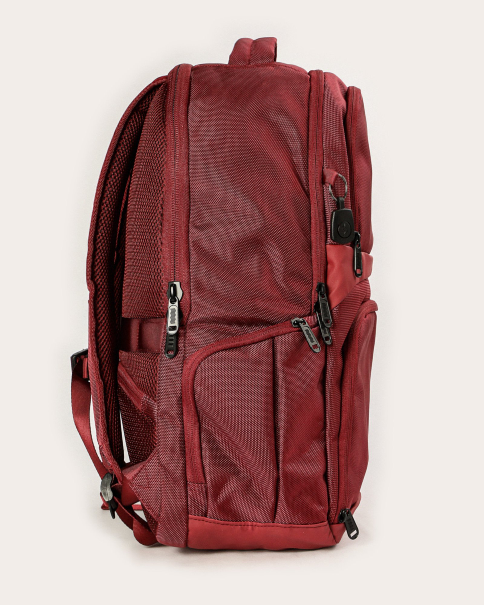 Mochila feminina Hay Up texturizada com estojo - Vinho | Clio Style