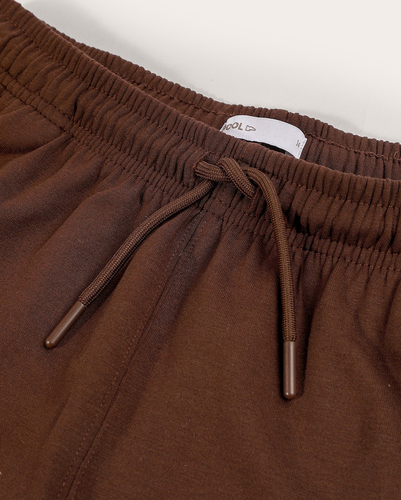 Calça de moletom juvenil wide leg lisa marrom | Pool