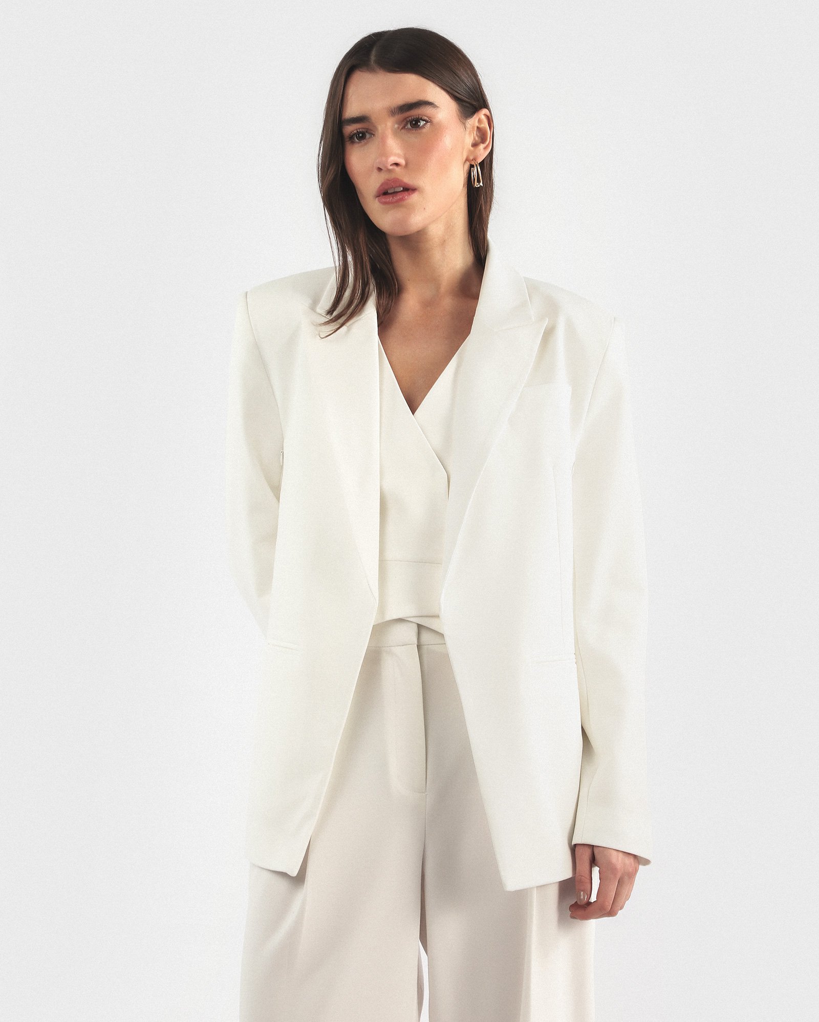 Blazer feminino Riga capa - Branco | GIULLIÈR + RCHLO