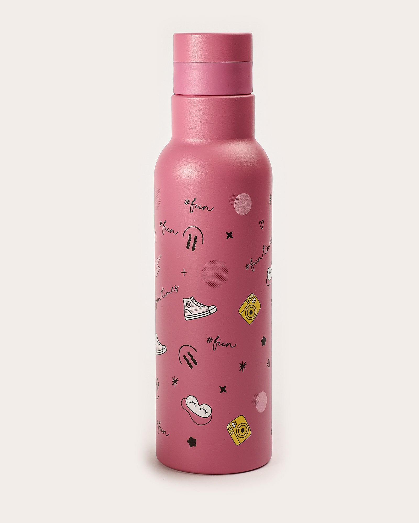 Garrafa squeeze de aço inoxidável Luluca 500ml - Rosa | Semax