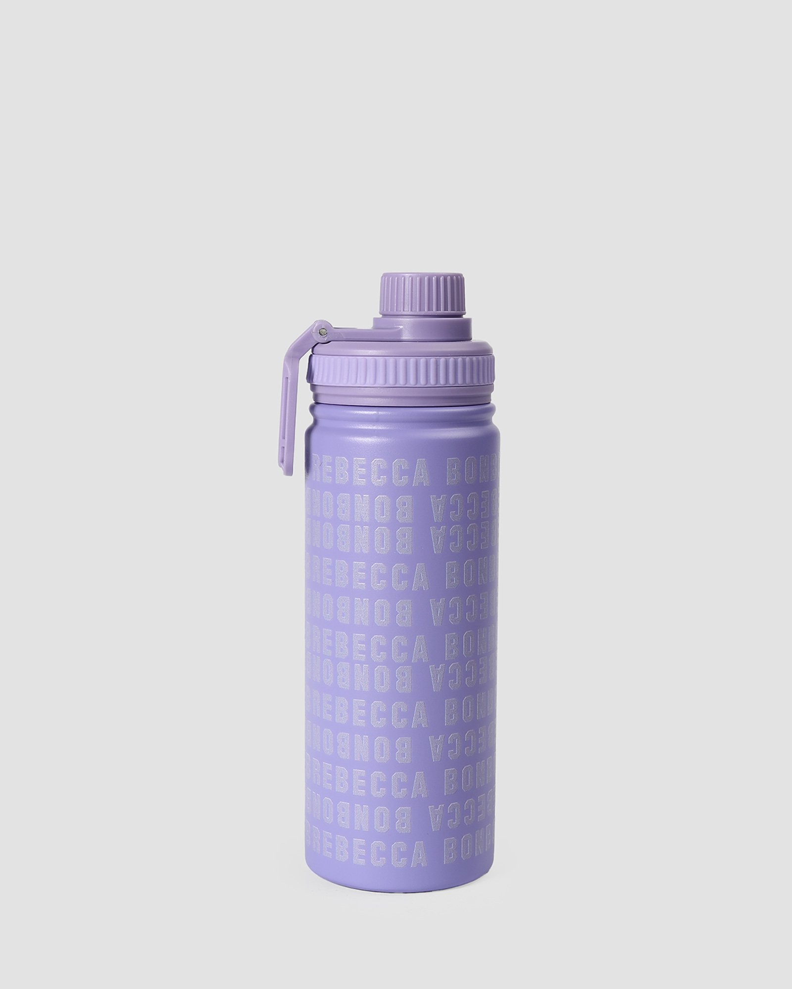 Garrafa squeeze infantil térmica RB lettering 500ml - Lilás | Rebecca Bonbon