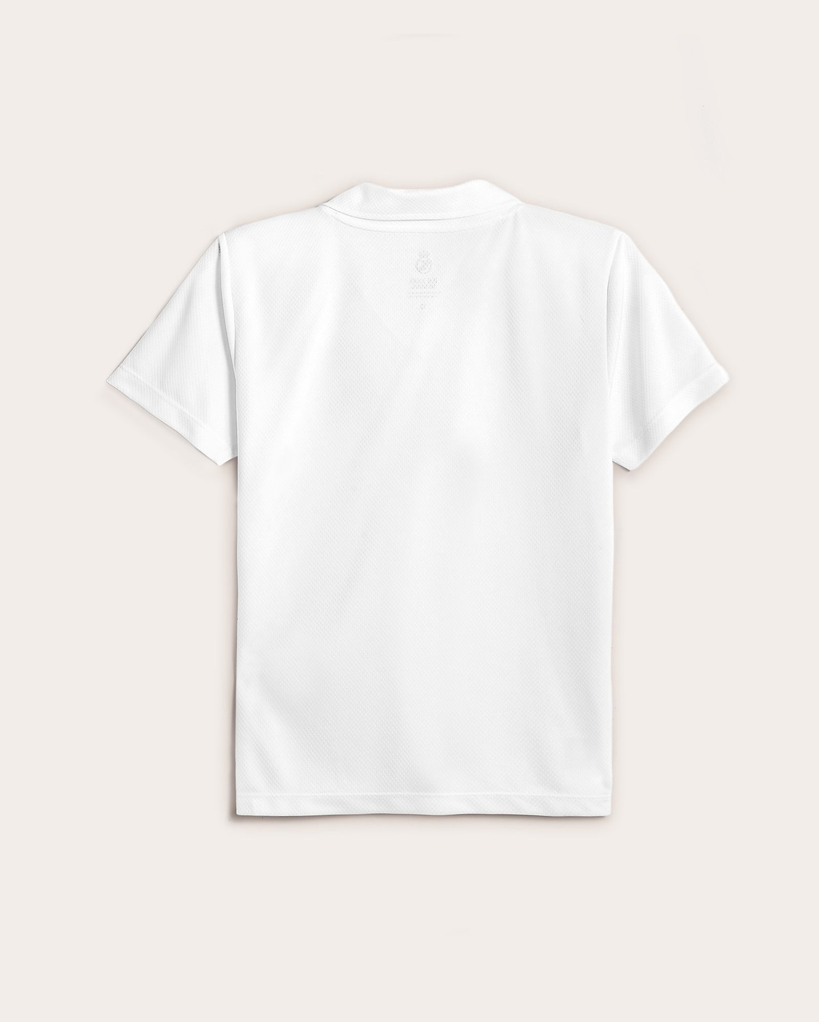 Camisa polo juvenil futebol Real Madrid C.F estampada branca