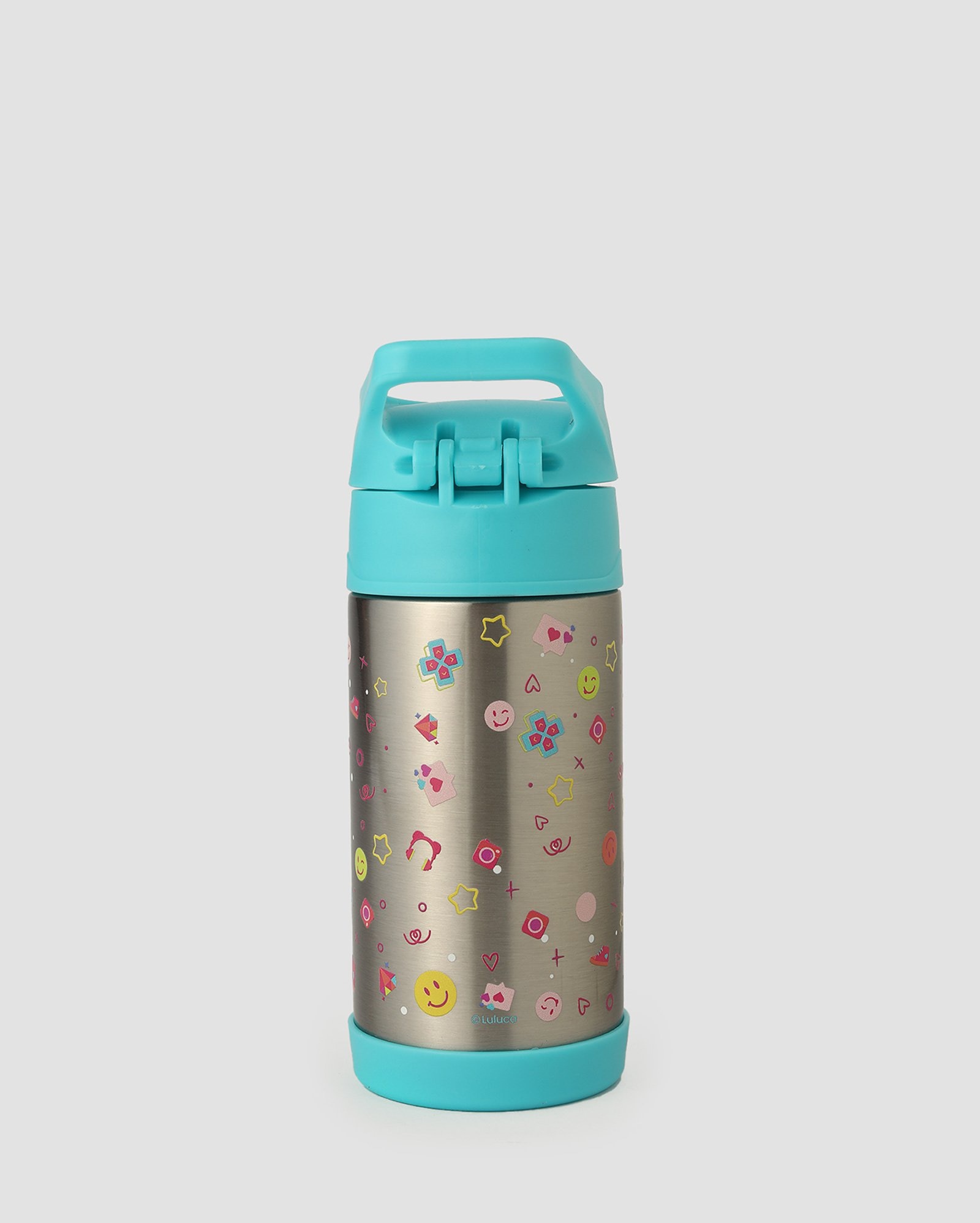 Garrafa squeeze infantil térmica Luluca 350ml - Azul Turquesa | Semax