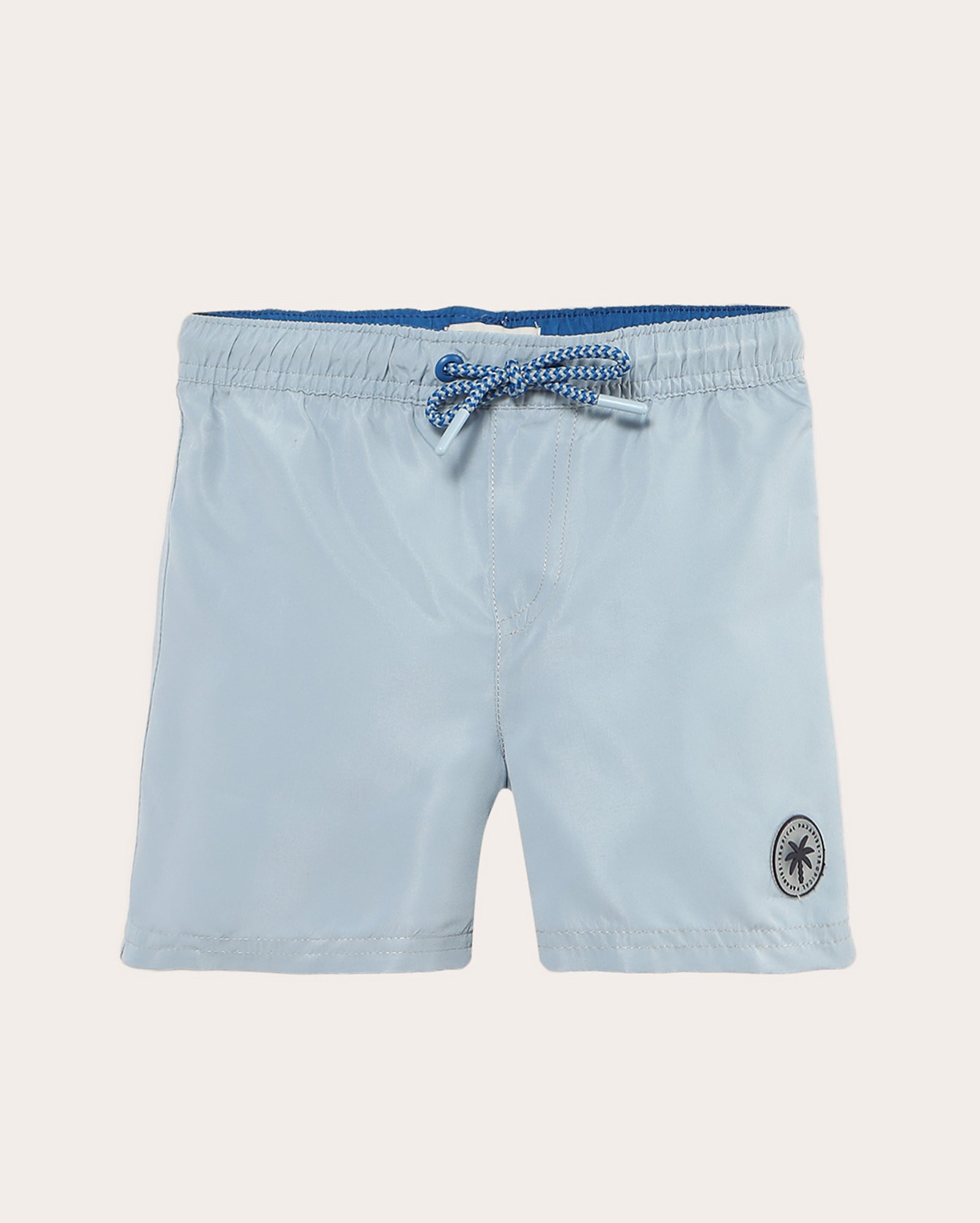 Short água infantil cós elástico e cordão 1-4A - Azul