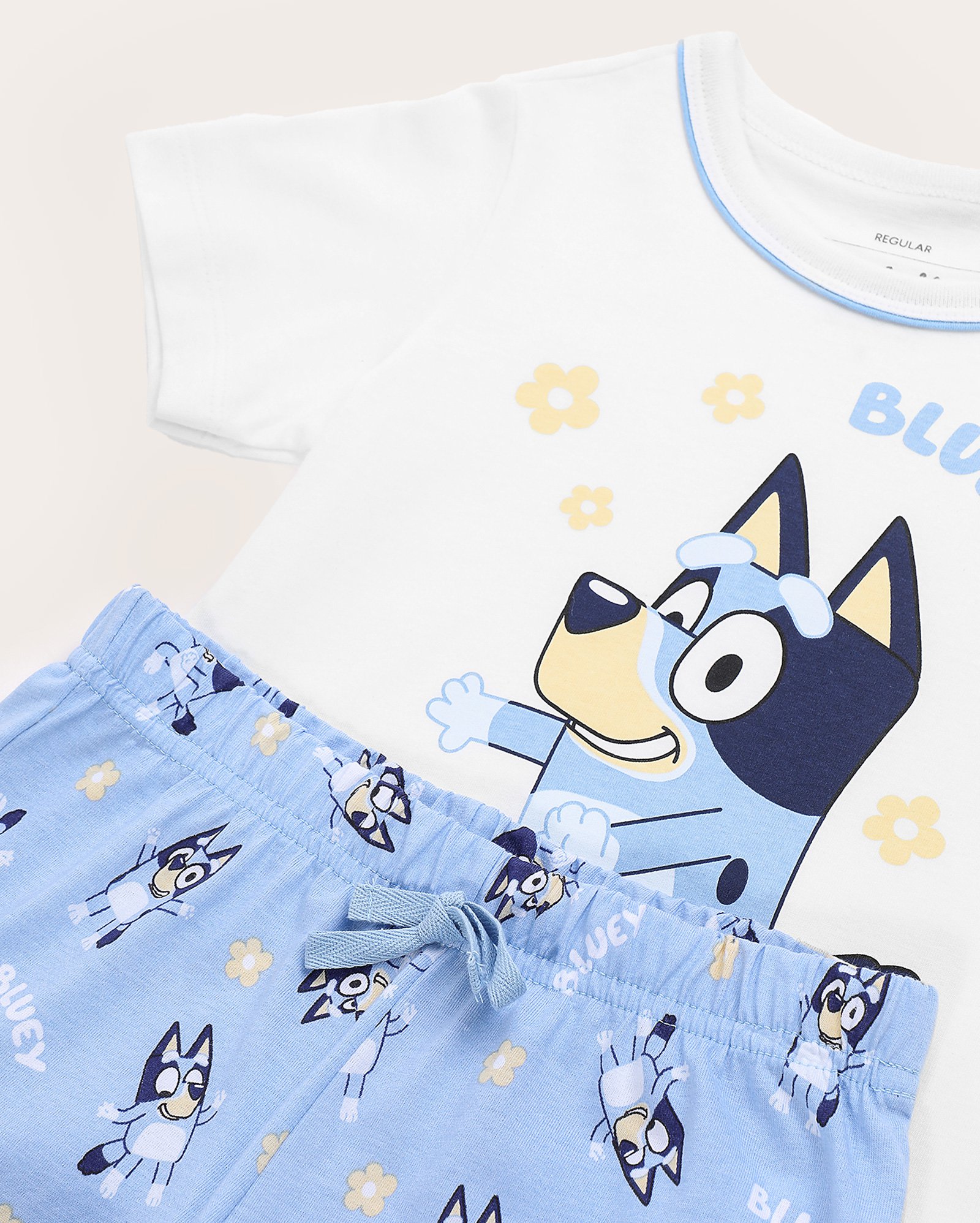 Pijama curto infantil Bluey com máscara 2-6A multicor | Disney