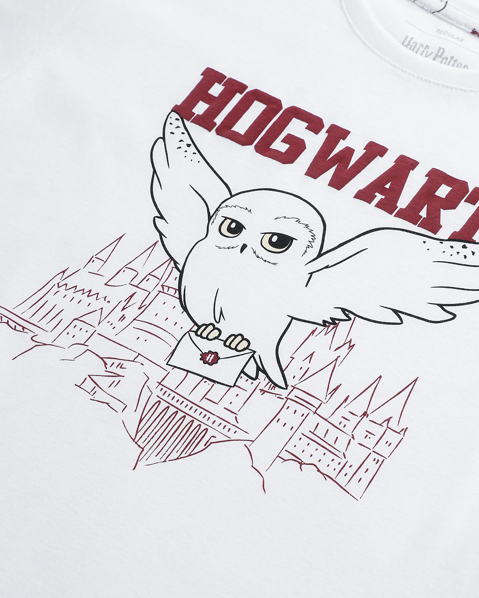 Pijama curto infantojuvenil Hogwarts 6-14A branco | Warner Bros