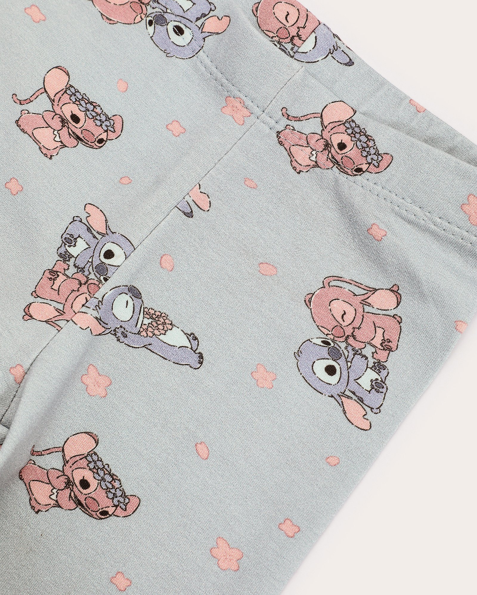 Calça legging infantil Stitch e Angel 1-4A azul | Disney