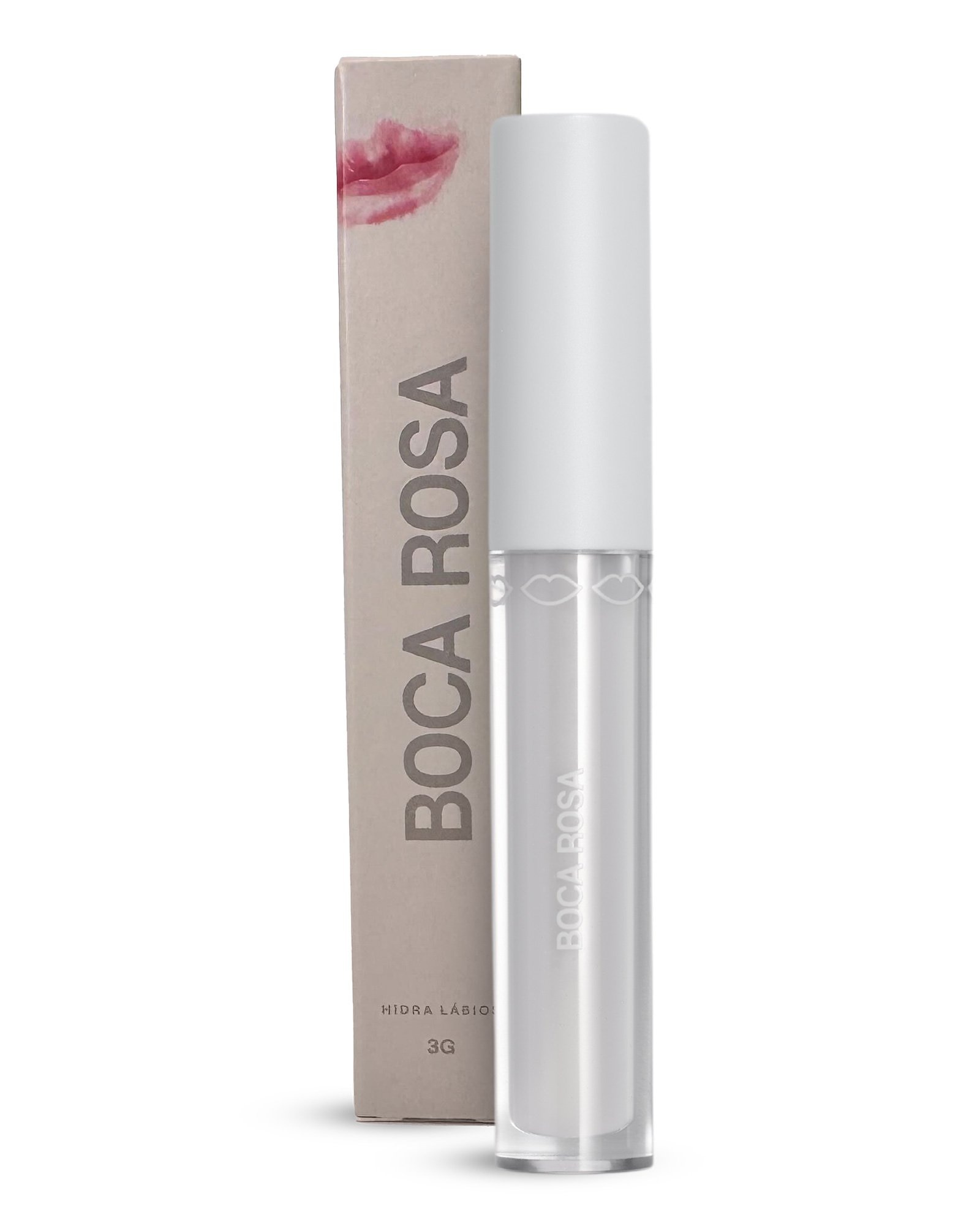 Gloss hidra lábios natural translúcido 3g | Boca Rosa