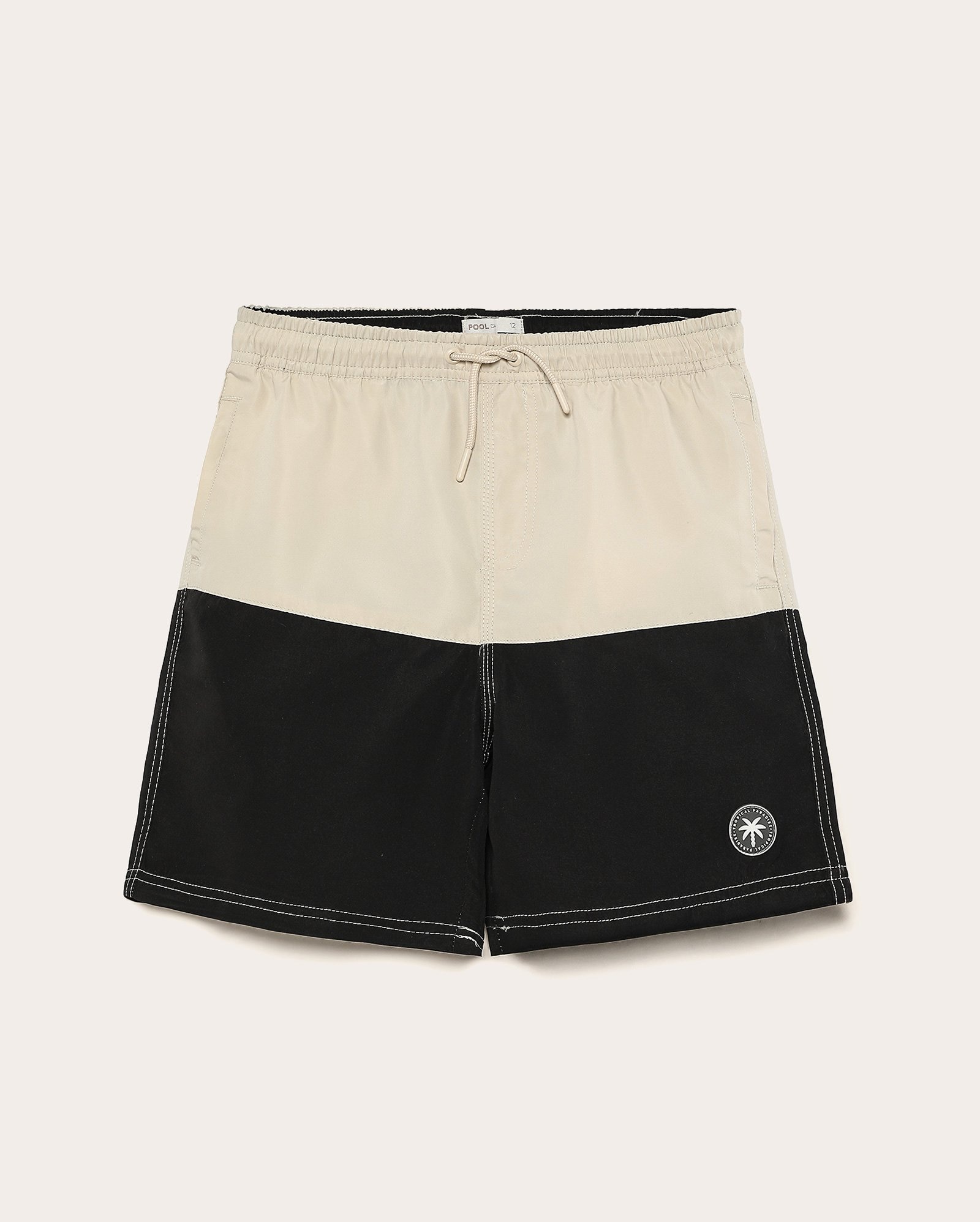 Bermuda juvenil surfista com cordão multicor
