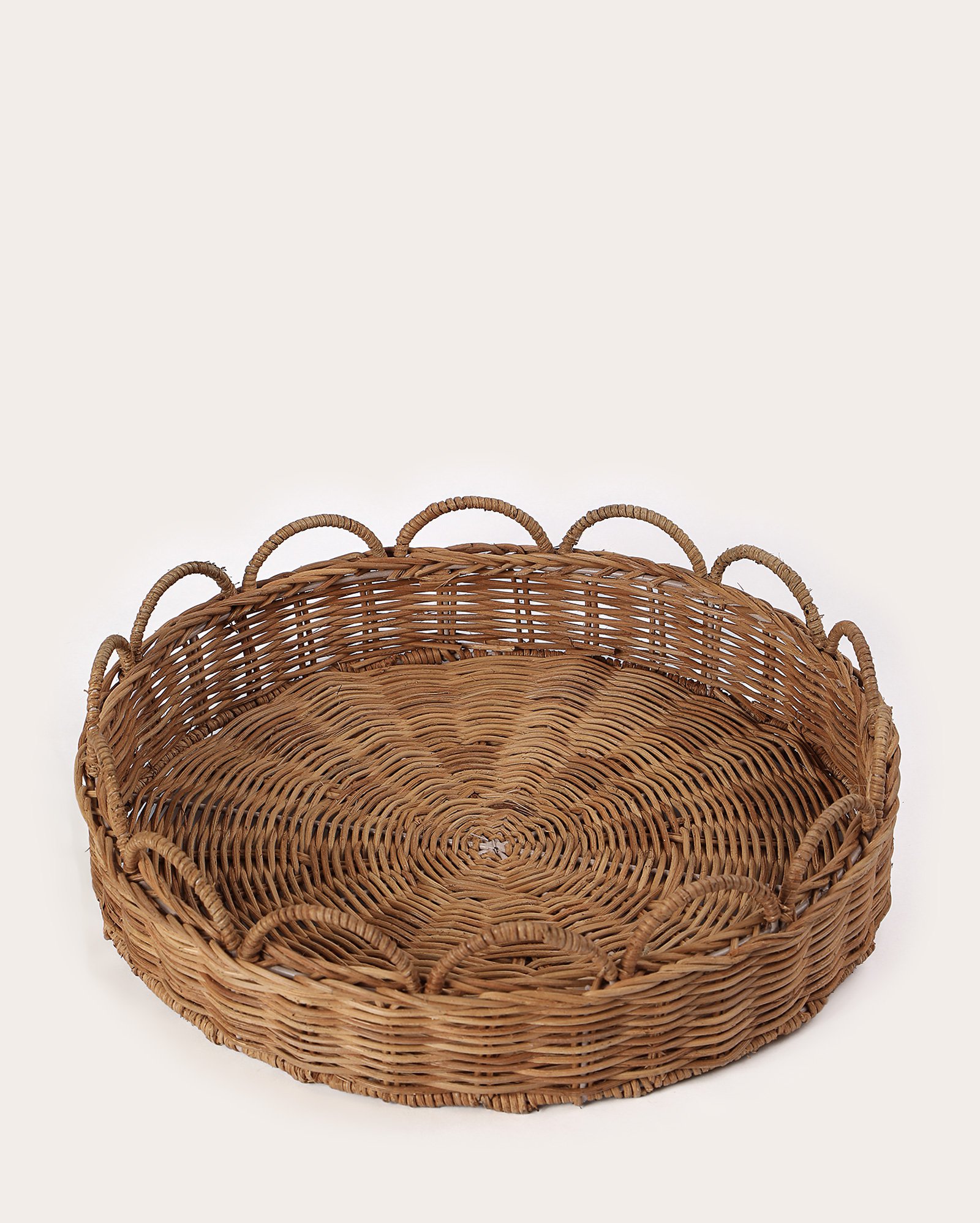 Bandeja decorativa Bruna 35cm bege | Casa Riachuelo